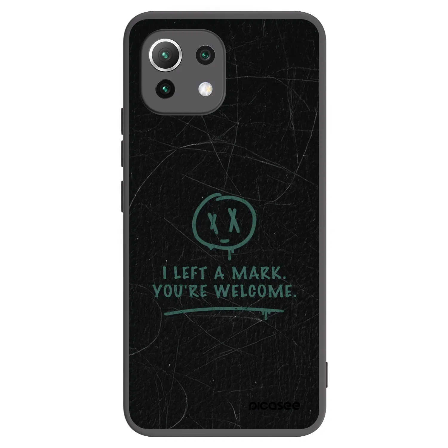 Picasee silikonový černý obal pro Xiaomi 11 Lite 5G NE - LEFT A MARK