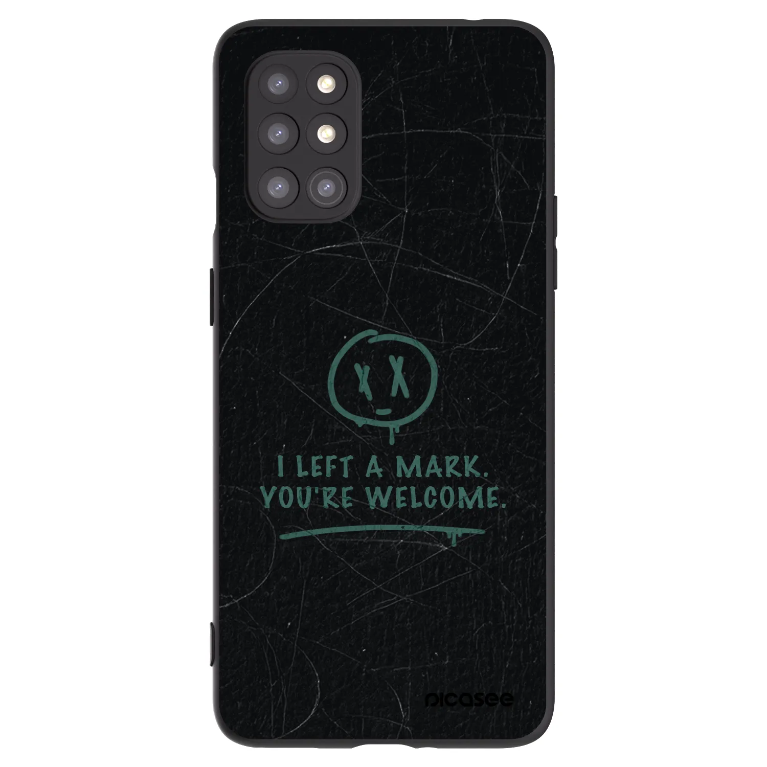 Picasee silikonový černý obal pro OnePlus 8T - LEFT A MARK