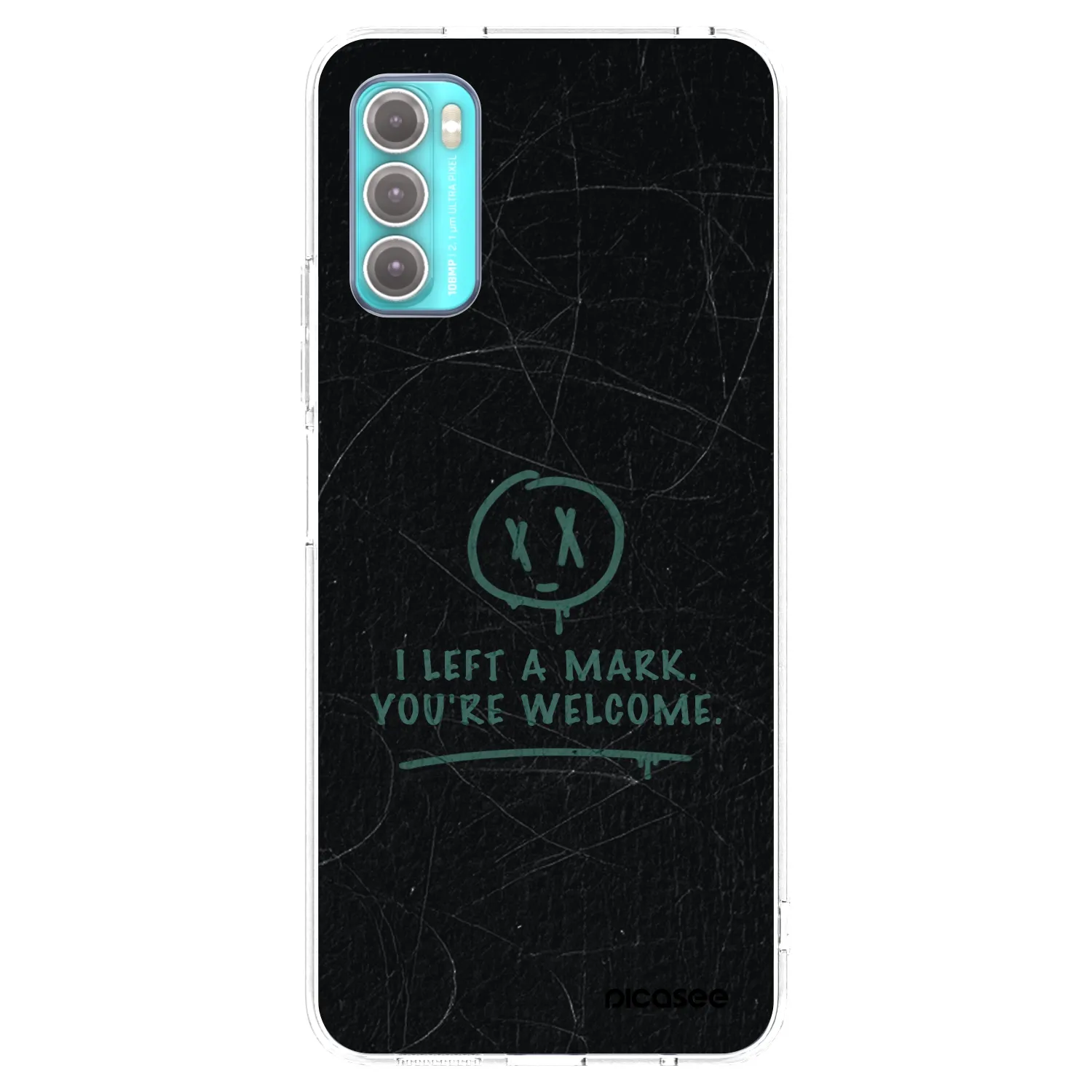 Picasee silikonový průhledný obal pro Motorola Moto G60 - LEFT A MARK