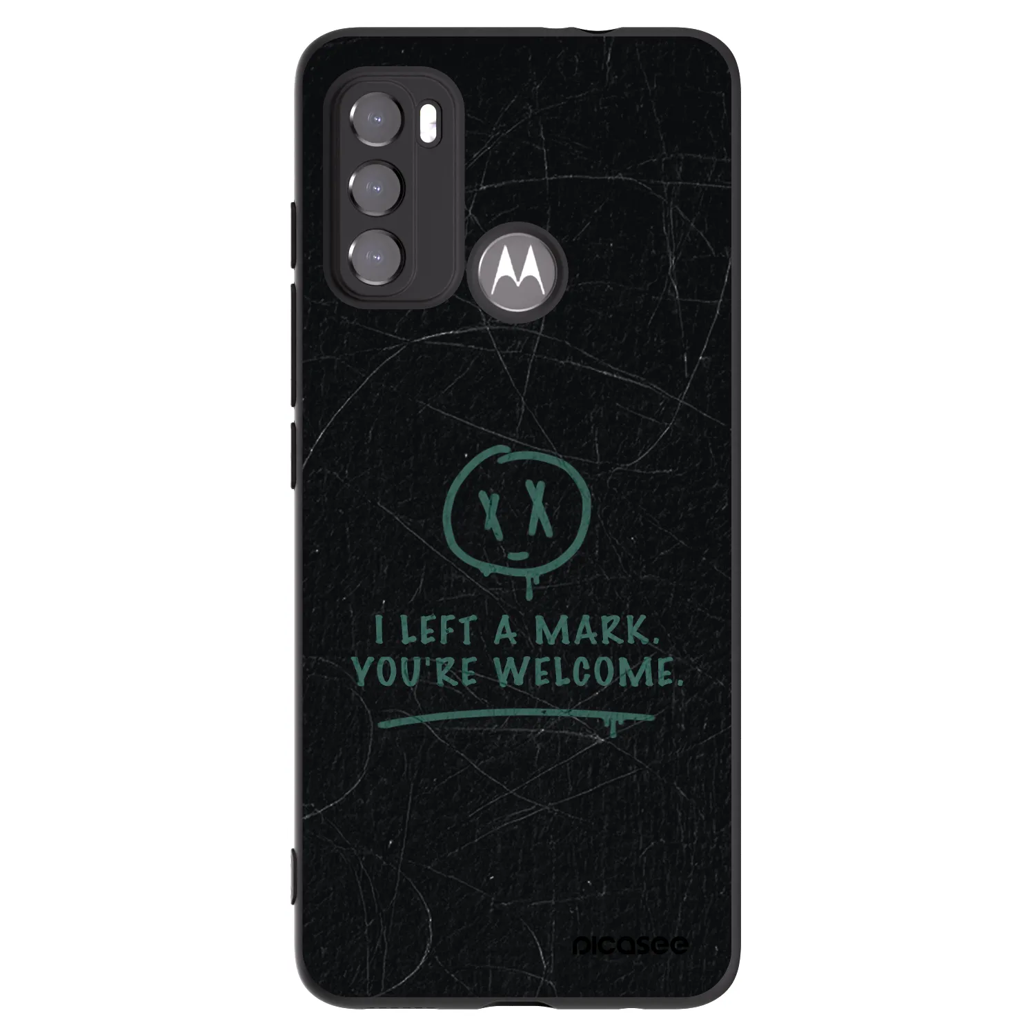 Picasee silikonový černý obal pro Motorola Moto G60 - LEFT A MARK