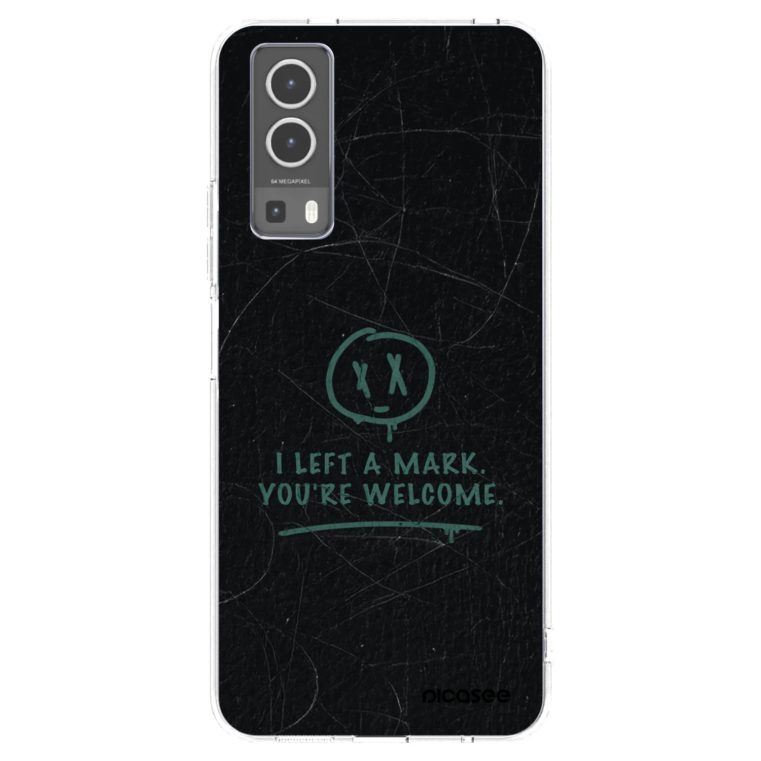 Picasee silikonový průhledný obal pro Vivo Y72 5G - LEFT A MARK