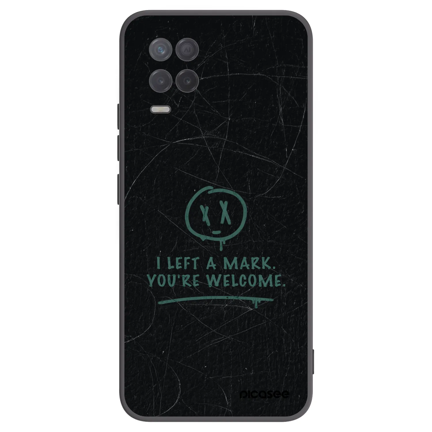 Picasee silikonový černý obal pro Realme 8 5G - LEFT A MARK