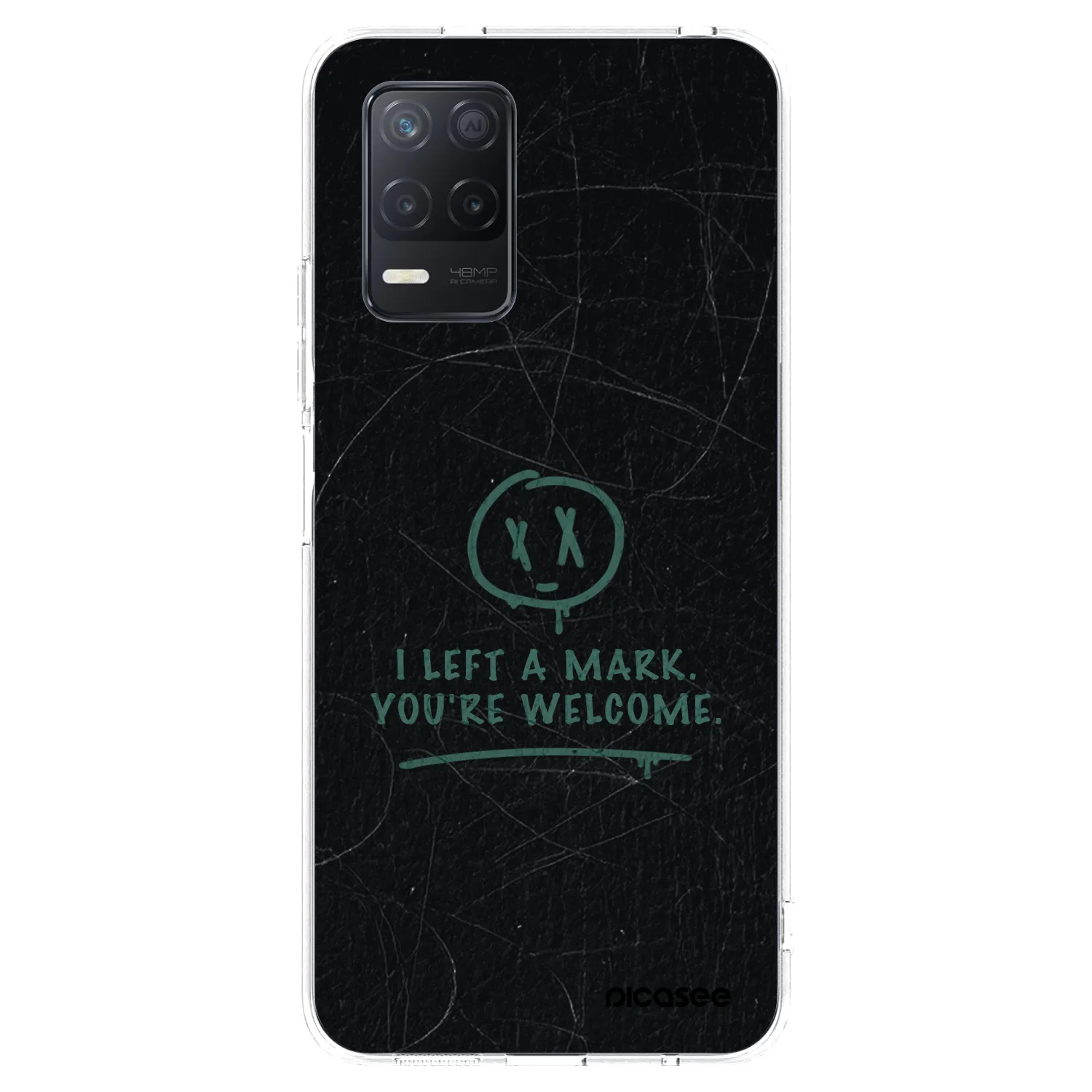 Picasee silikonový průhledný obal pro Realme 8 5G - LEFT A MARK