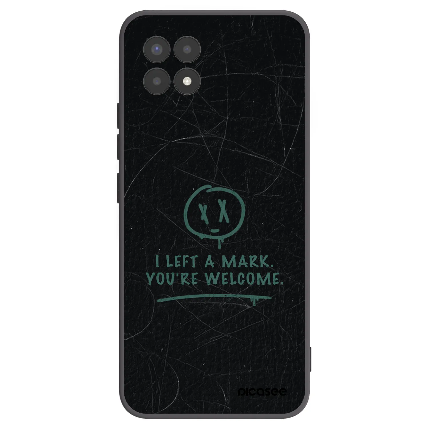 Picasee silikonový černý obal pro Realme 8i - LEFT A MARK