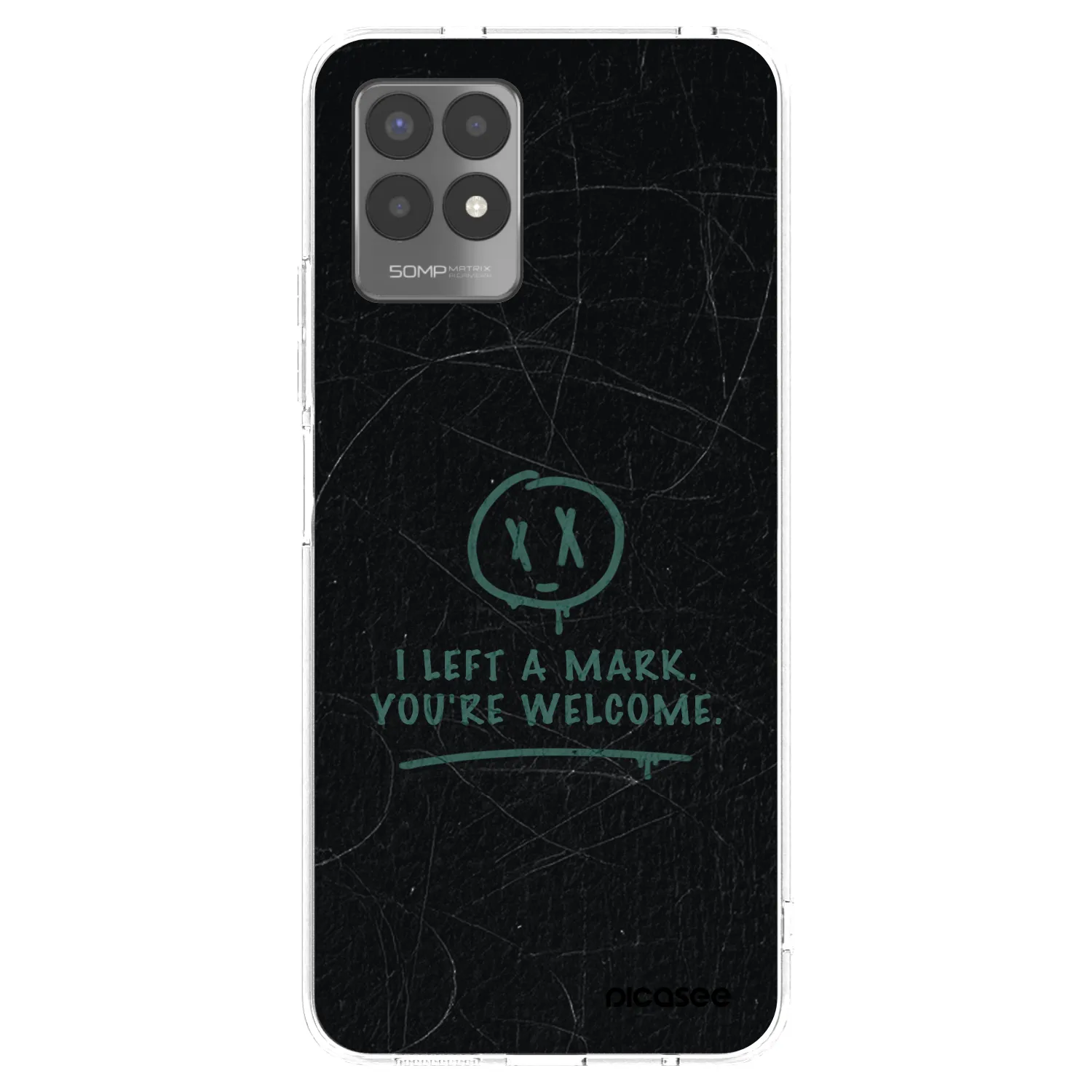 Picasee silikonový průhledný obal pro Realme 8i - LEFT A MARK