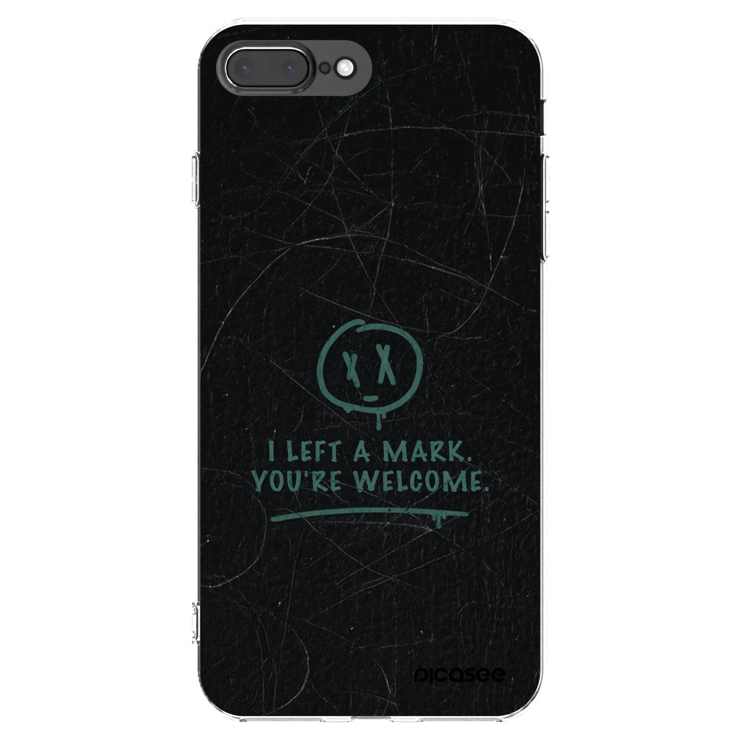 Picasee silikonový průhledný obal pro Apple iPhone 7 Plus - LEFT A MARK