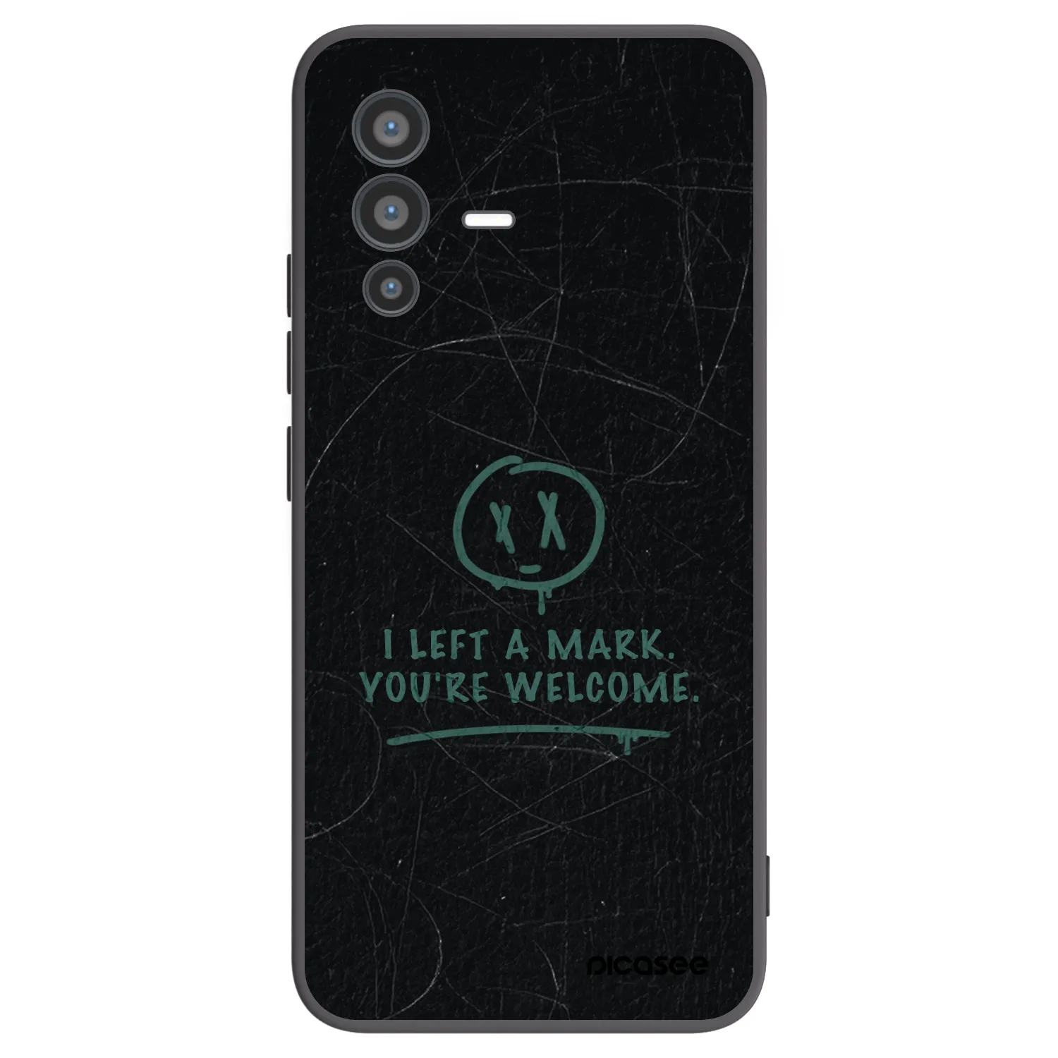 Picasee silikonový černý obal pro Vivo V23 5G - LEFT A MARK