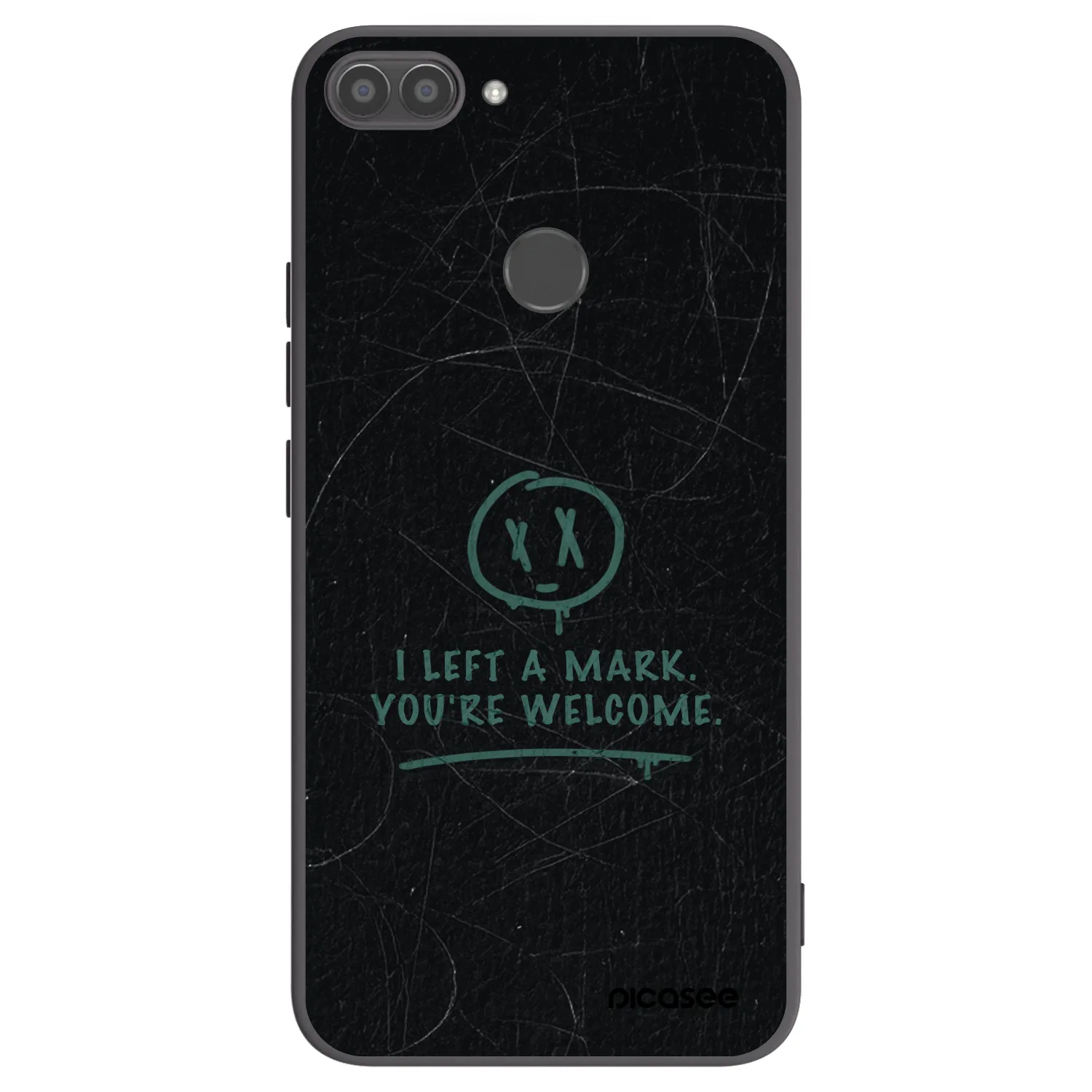 Picasee silikonový černý obal pro Huawei P Smart - LEFT A MARK