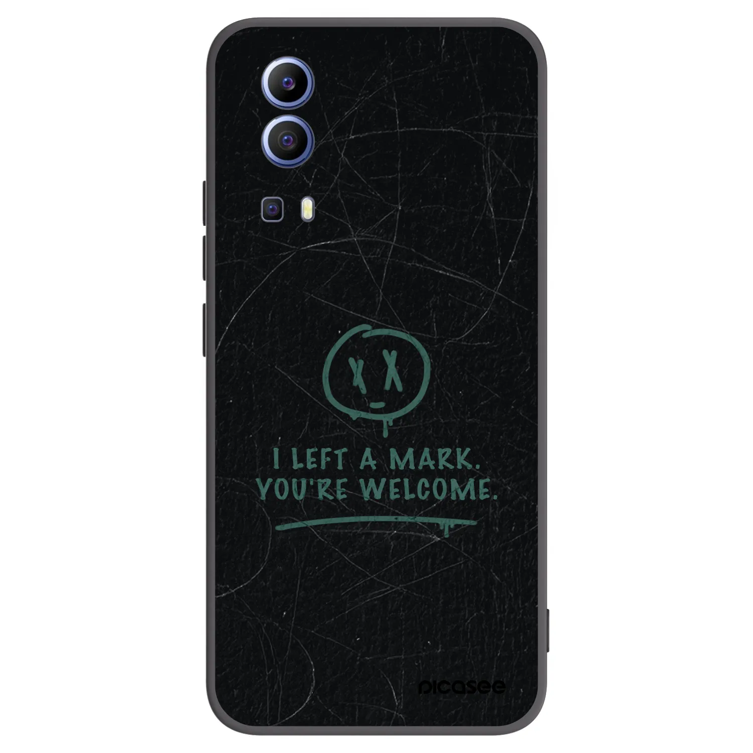 Picasee silikonový černý obal pro Vivo Y52 5G - LEFT A MARK
