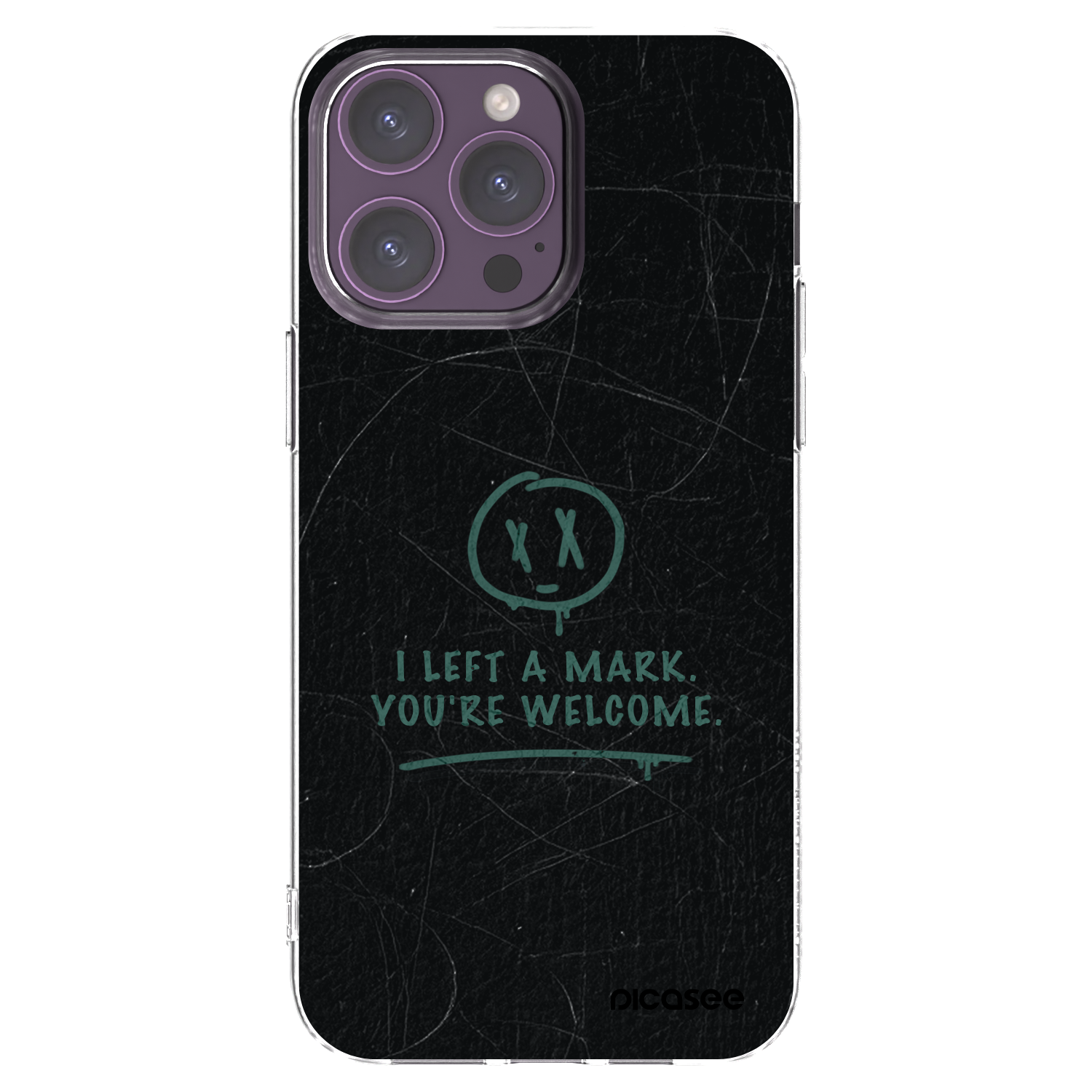 Picasee silikonový průhledný obal pro Apple iPhone 14 Pro Max - LEFT A MARK