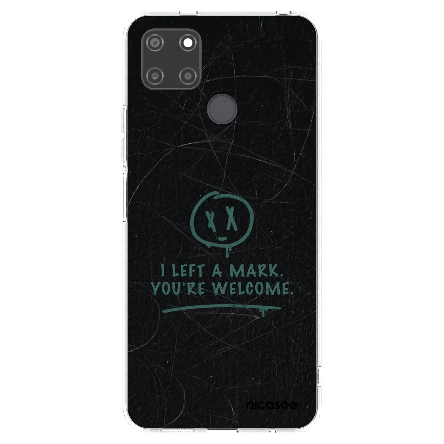 Picasee silikonový průhledný obal pro Realme C21Y - LEFT A MARK