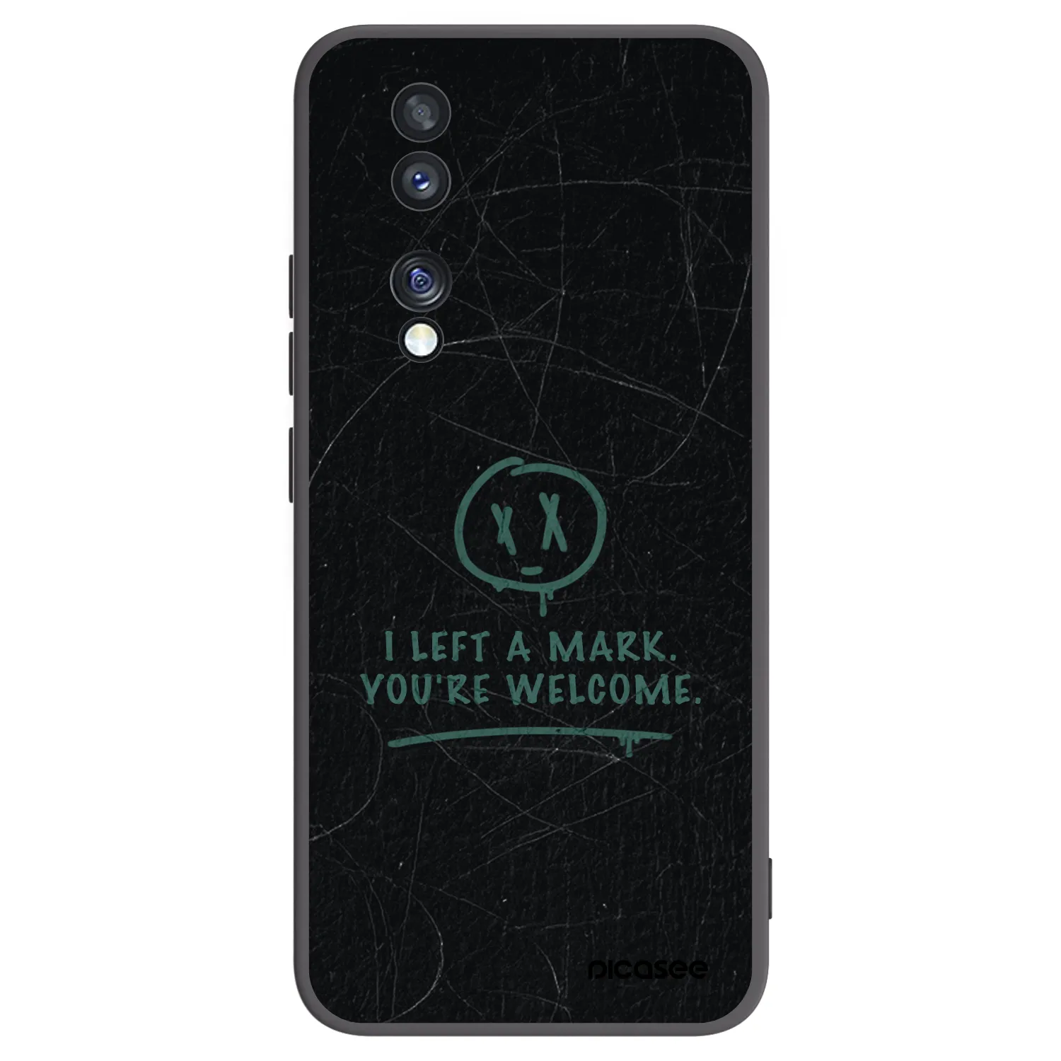 Picasee silikonový černý obal pro Honor 70 - LEFT A MARK