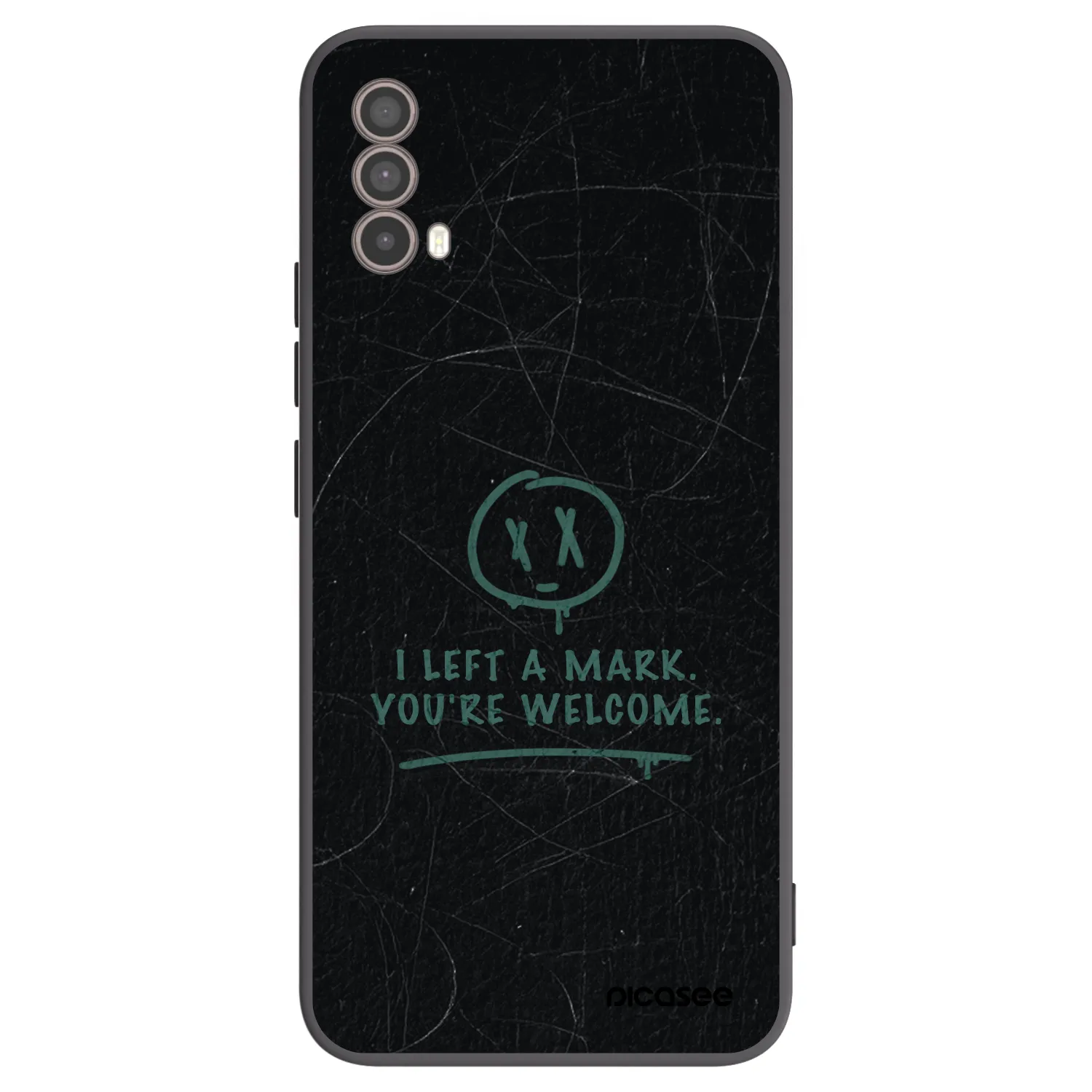 Picasee silikonový černý obal pro Motorola Moto E40 - LEFT A MARK