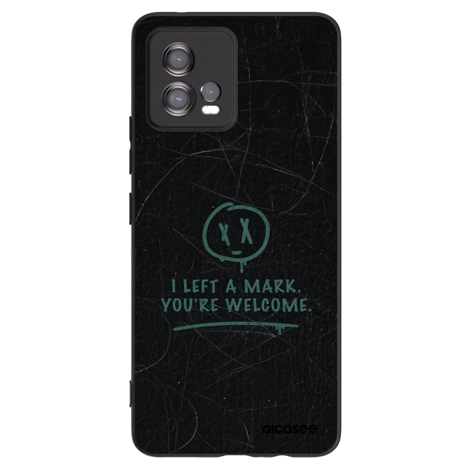 Picasee silikonový černý obal pro Motorola Moto G72 - LEFT A MARK