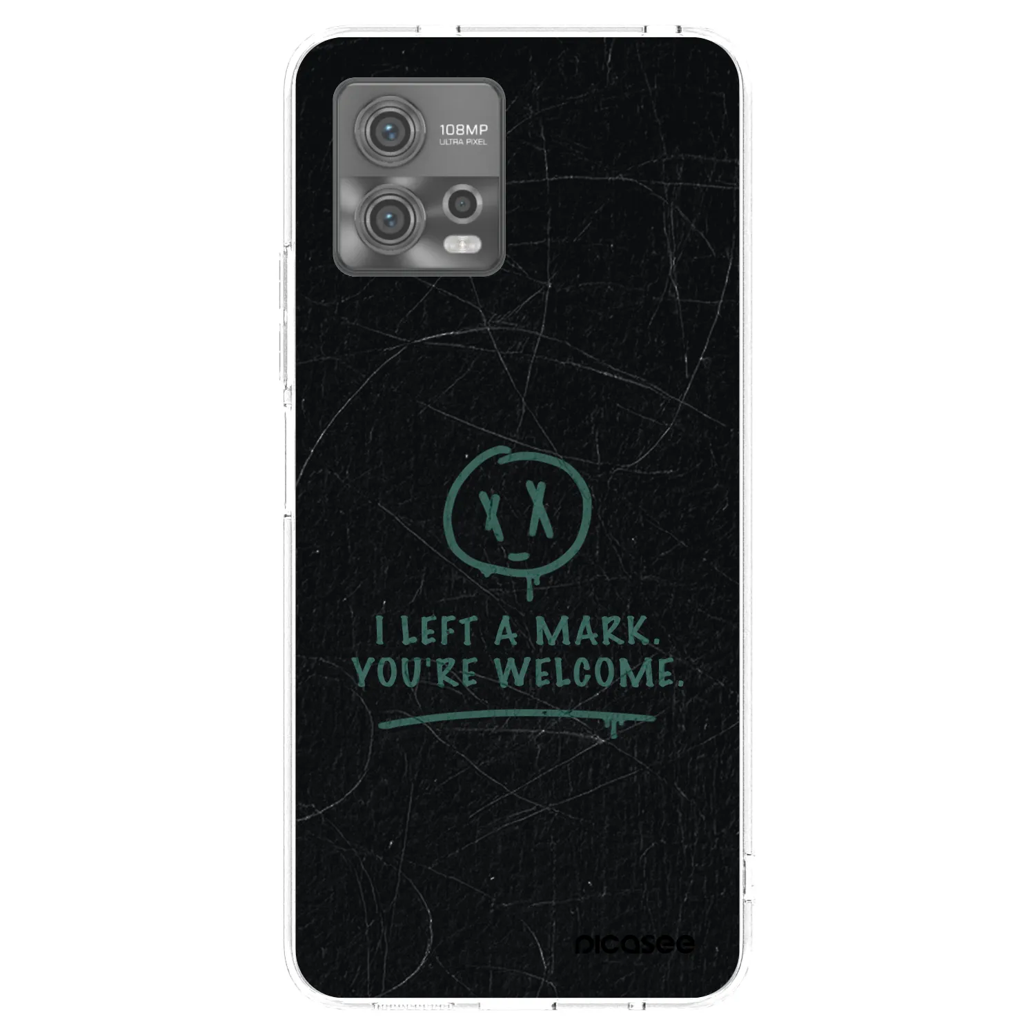Picasee silikonový průhledný obal pro Motorola Moto G72 - LEFT A MARK