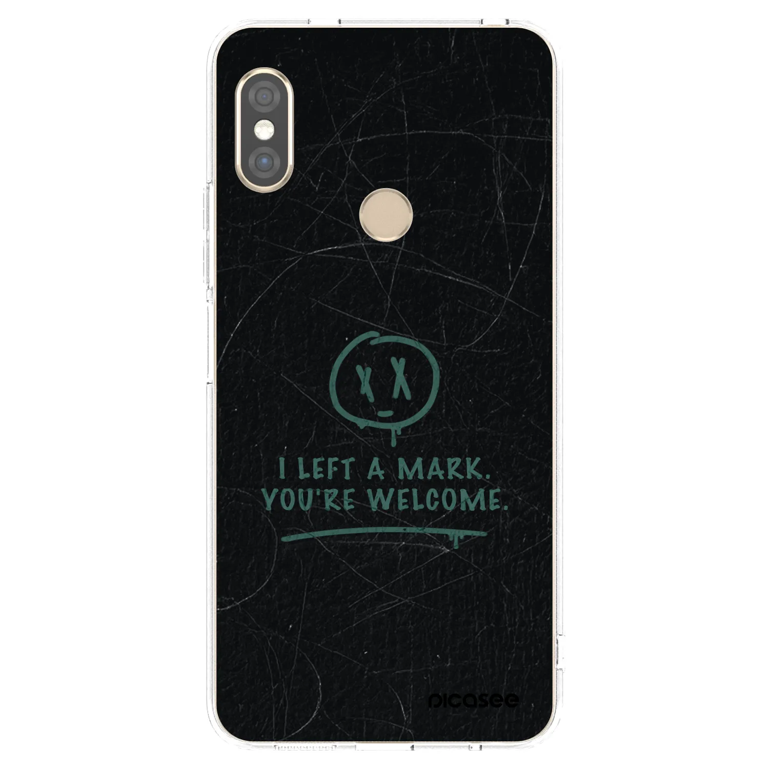 Picasee silikonový průhledný obal pro Xiaomi Redmi Note 5 Global - LEFT A MARK