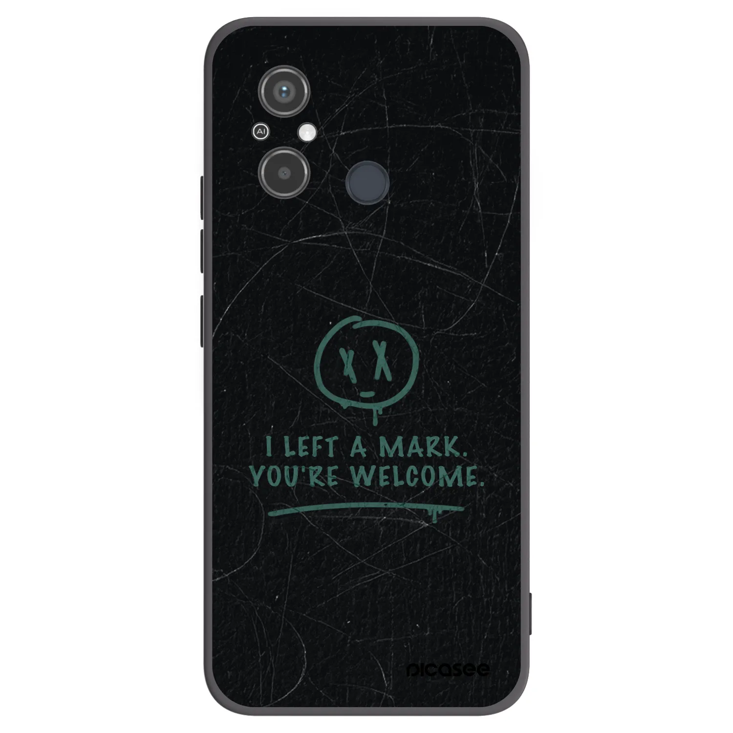 Picasee silikonový černý obal pro Xiaomi Redmi 12C - LEFT A MARK