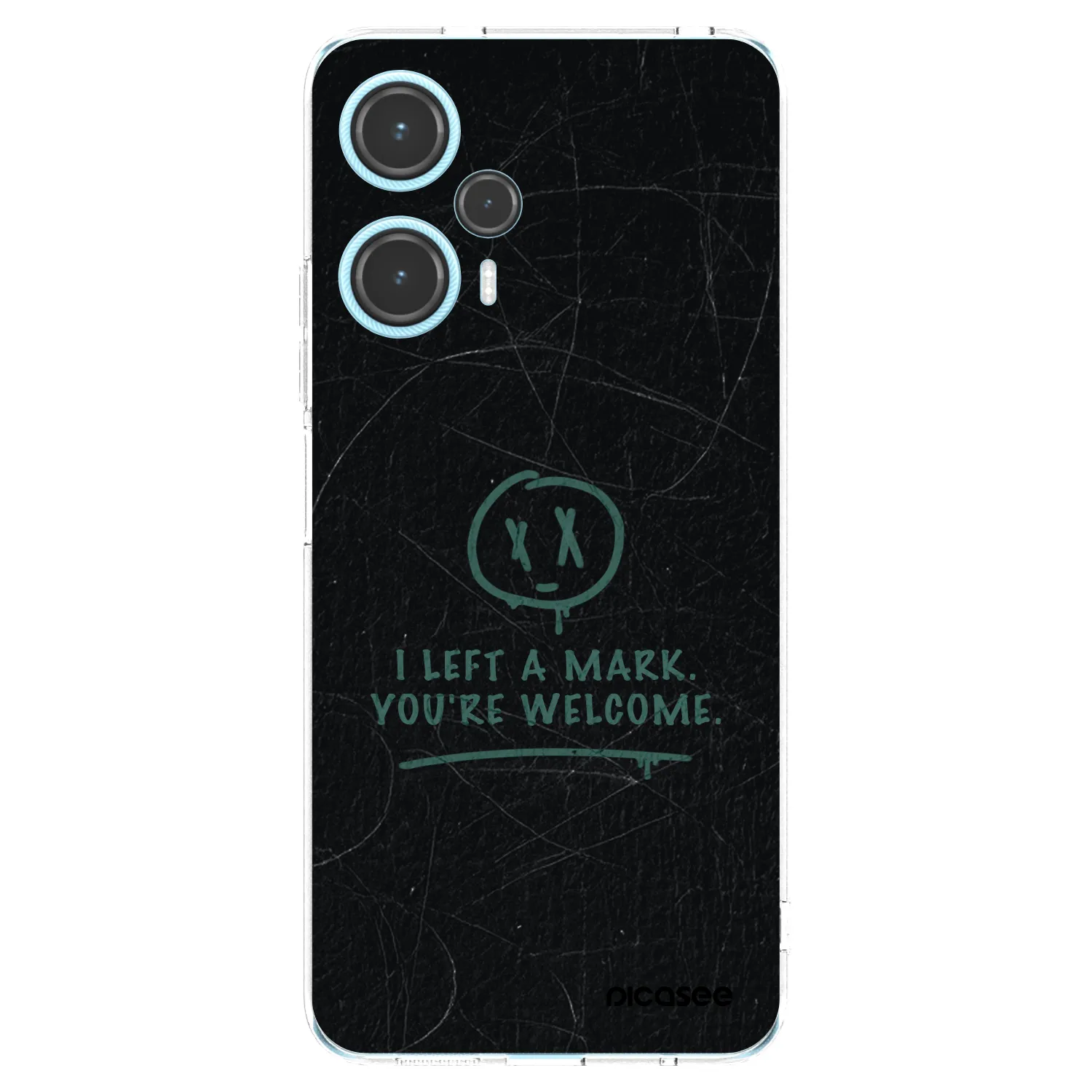 Picasee silikonový průhledný obal pro Xiaomi Poco F5 - LEFT A MARK