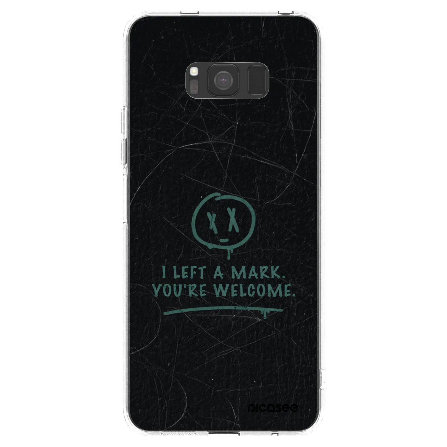 Picasee silikonový průhledný obal pro Samsung Galaxy S8 G950F - LEFT A MARK