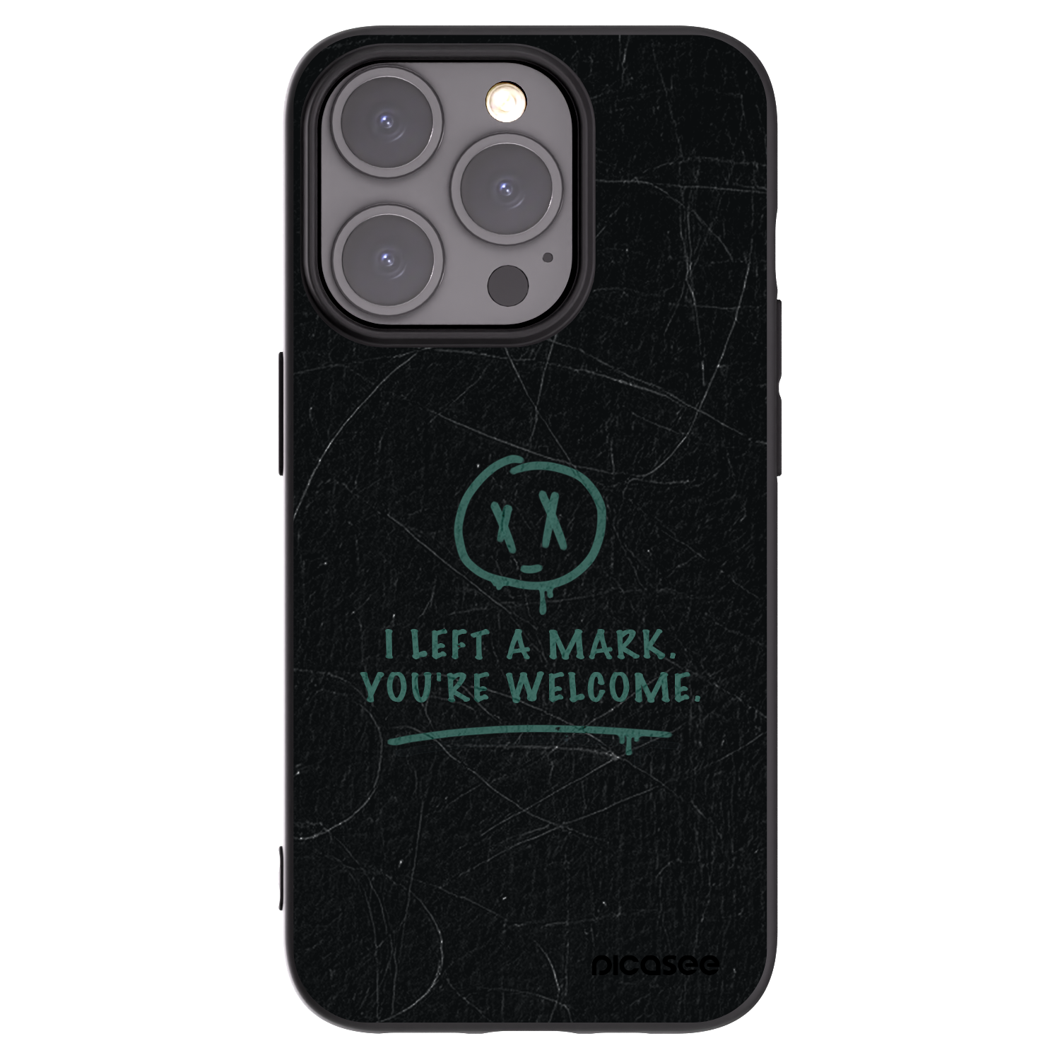 Picasee silikonový černý obal pro Apple iPhone 15 Pro - LEFT A MARK