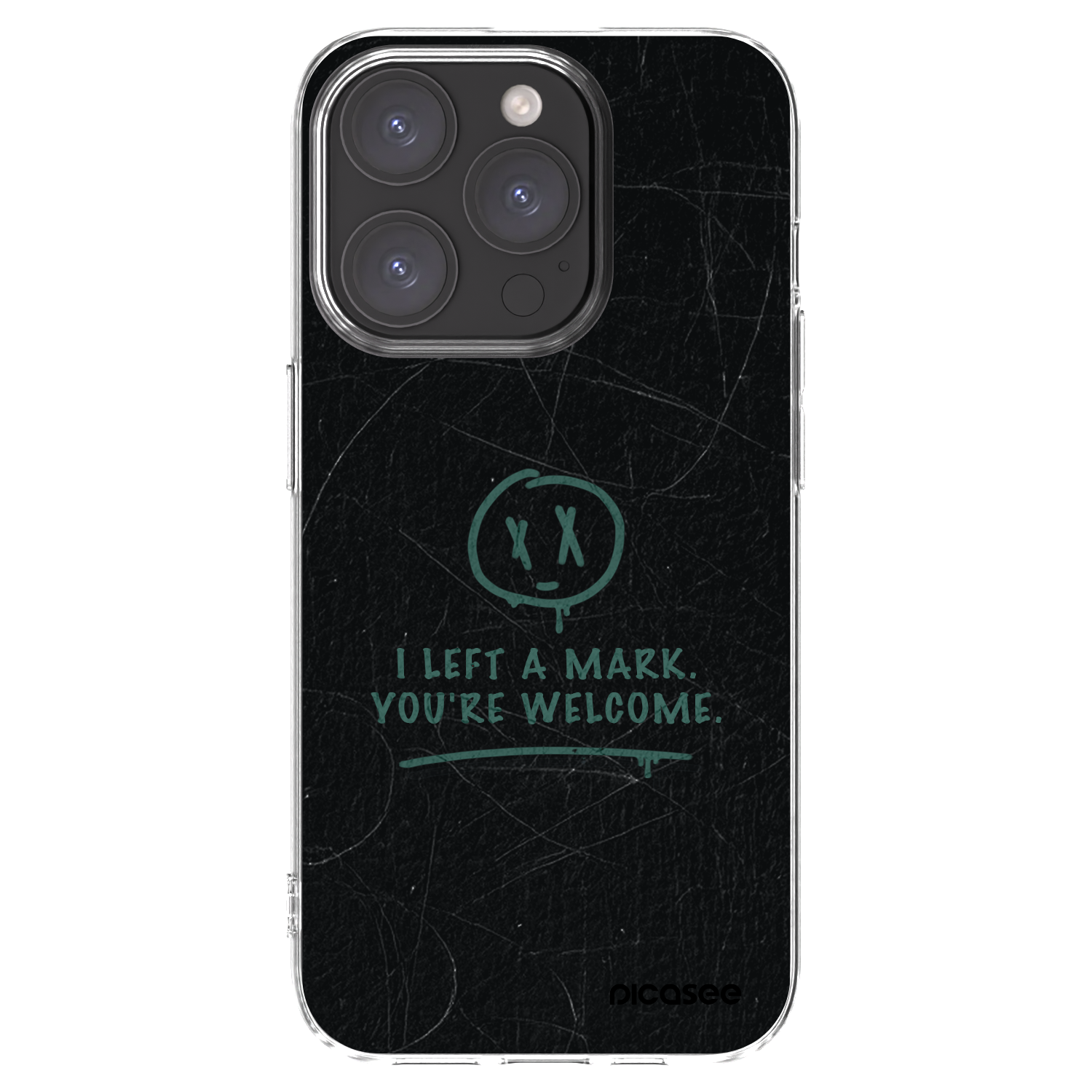 Picasee silikonový průhledný obal pro Apple iPhone 15 Pro - LEFT A MARK