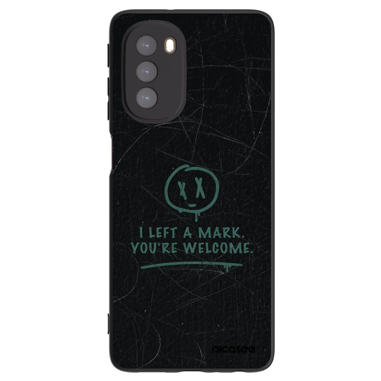 Picasee silikonový černý obal pro Motorola Moto G51 - LEFT A MARK