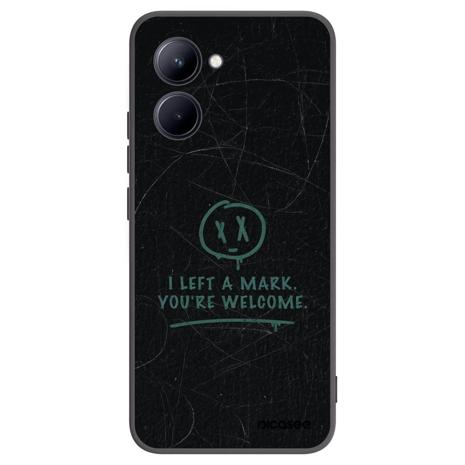 Picasee silikonový černý obal pro Realme C33 (2023) - LEFT A MARK