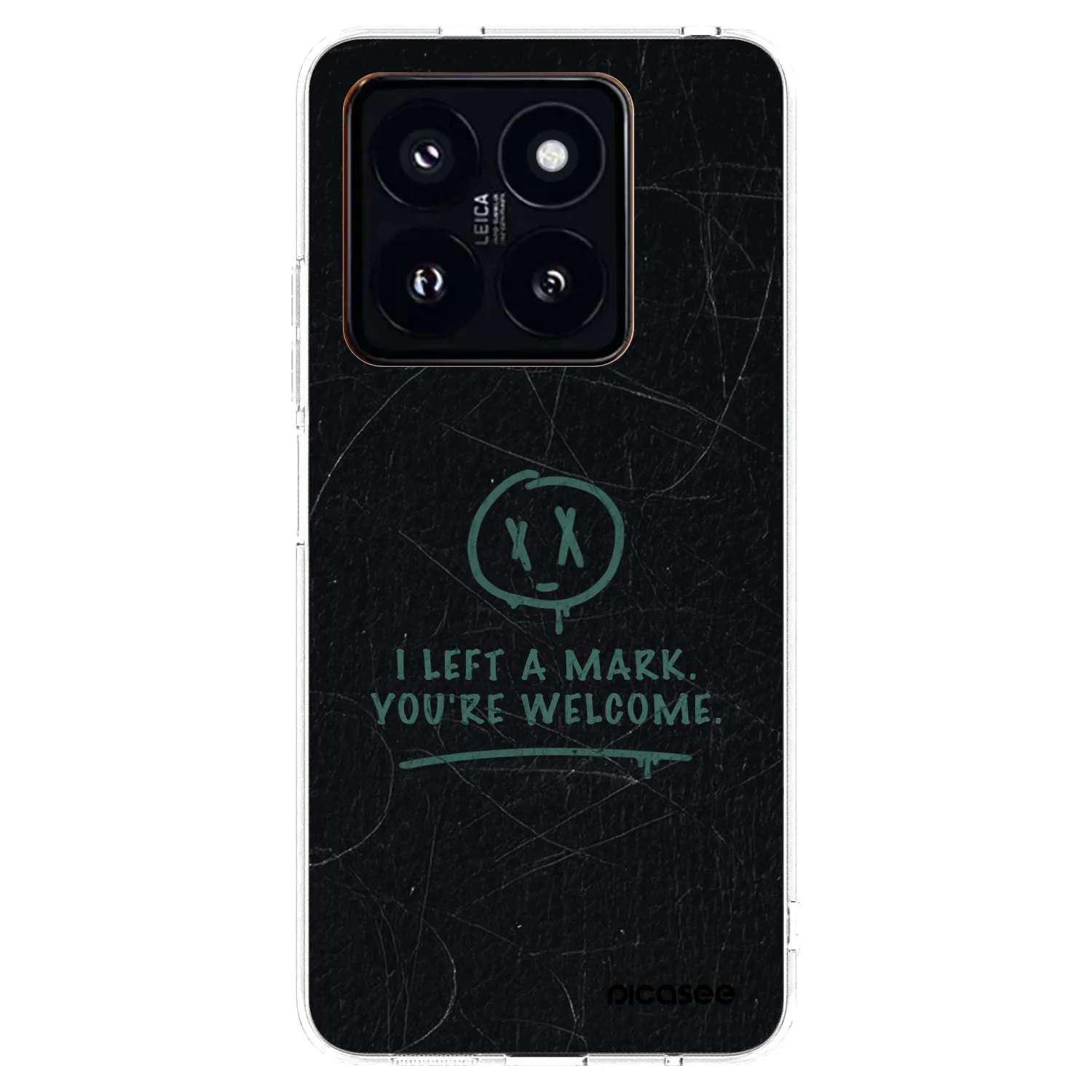 Picasee silikonový průhledný obal pro Xiaomi 14 Pro - LEFT A MARK