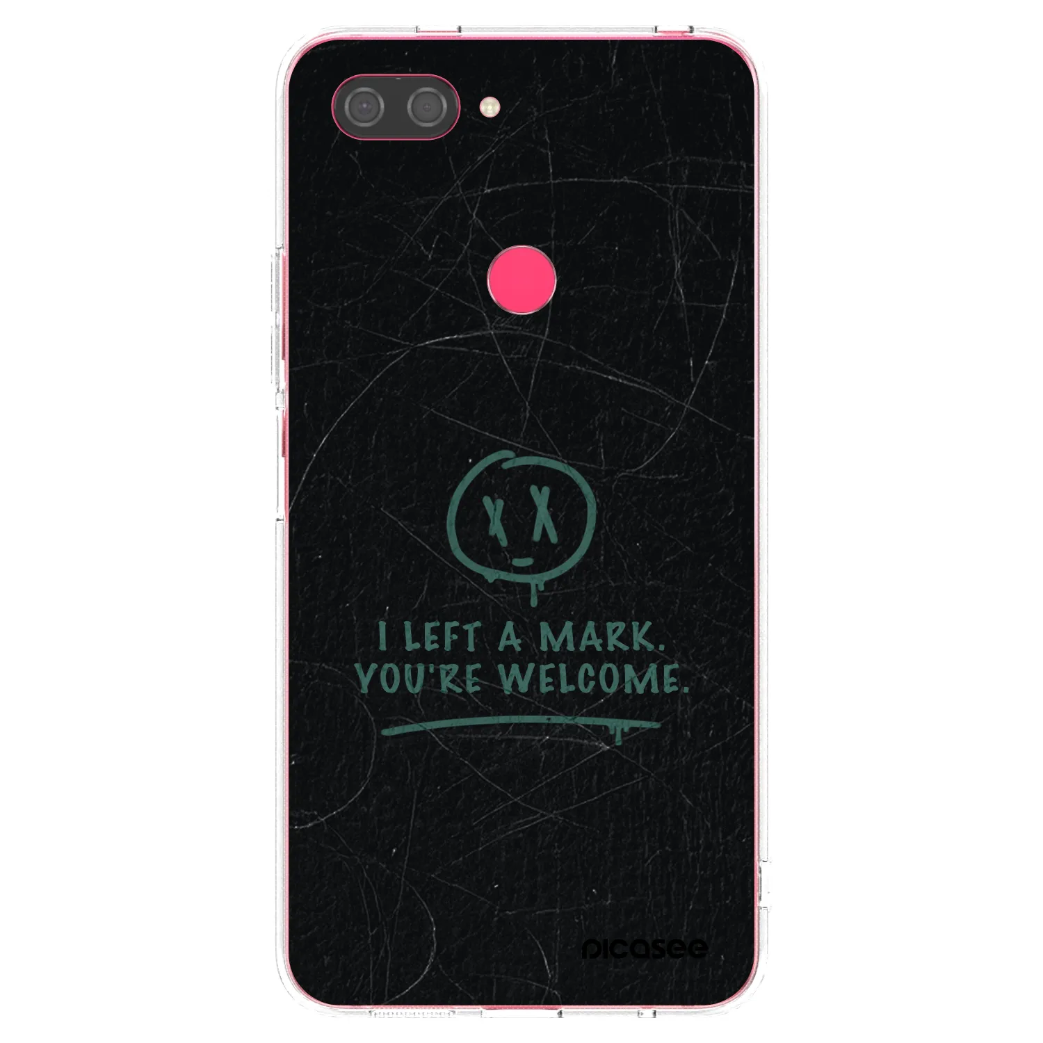 Picasee silikonový průhledný obal pro Xiaomi Mi 8 Lite - LEFT A MARK