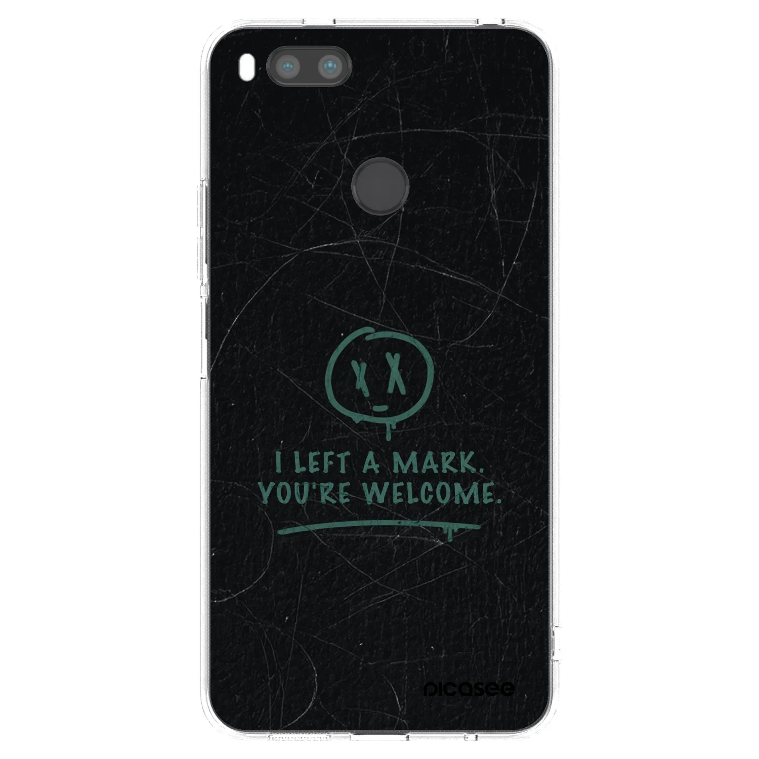 Picasee silikonový průhledný obal pro Xiaomi Mi A1 Global - LEFT A MARK