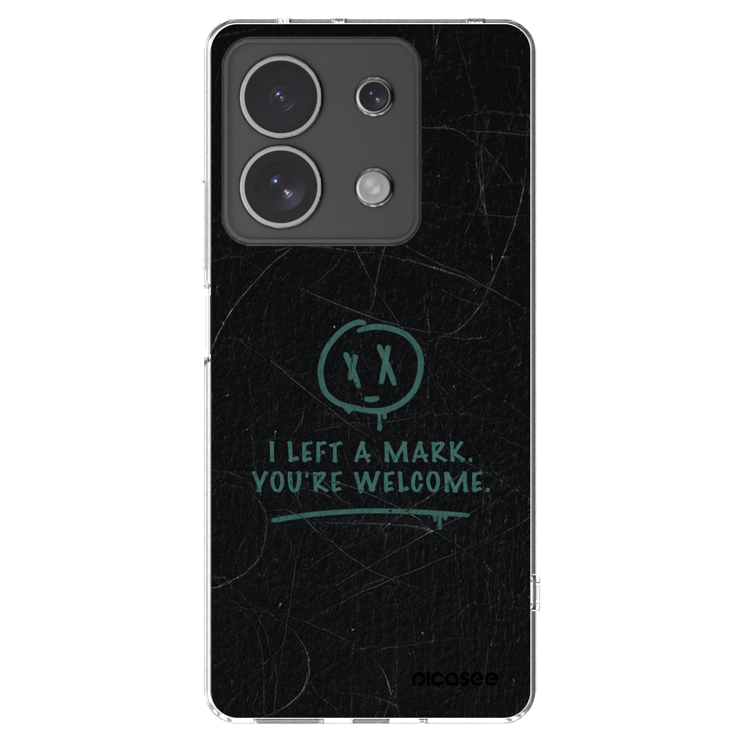 Picasee silikonový průhledný obal pro Xiaomi Redmi Note 13 4G - LEFT A MARK
