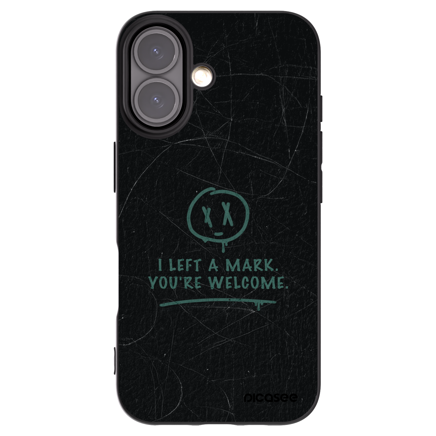 Picasee silikonový černý obal pro Apple iPhone 16 - LEFT A MARK