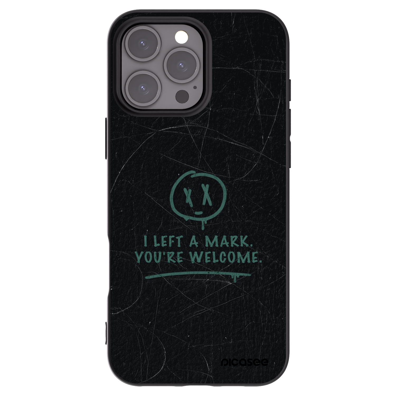 Picasee silikonový černý obal pro Apple iPhone 16 Pro Max - LEFT A MARK