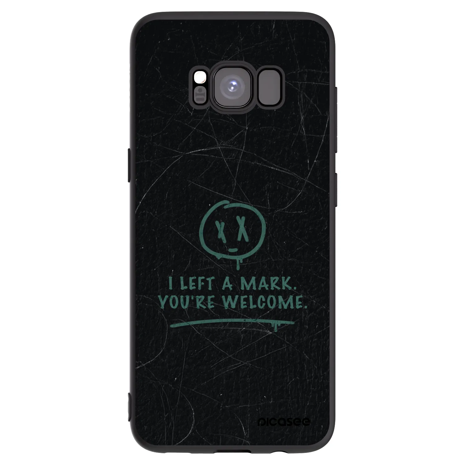 Picasee silikonový černý obal pro Samsung Galaxy S8 G950F - LEFT A MARK