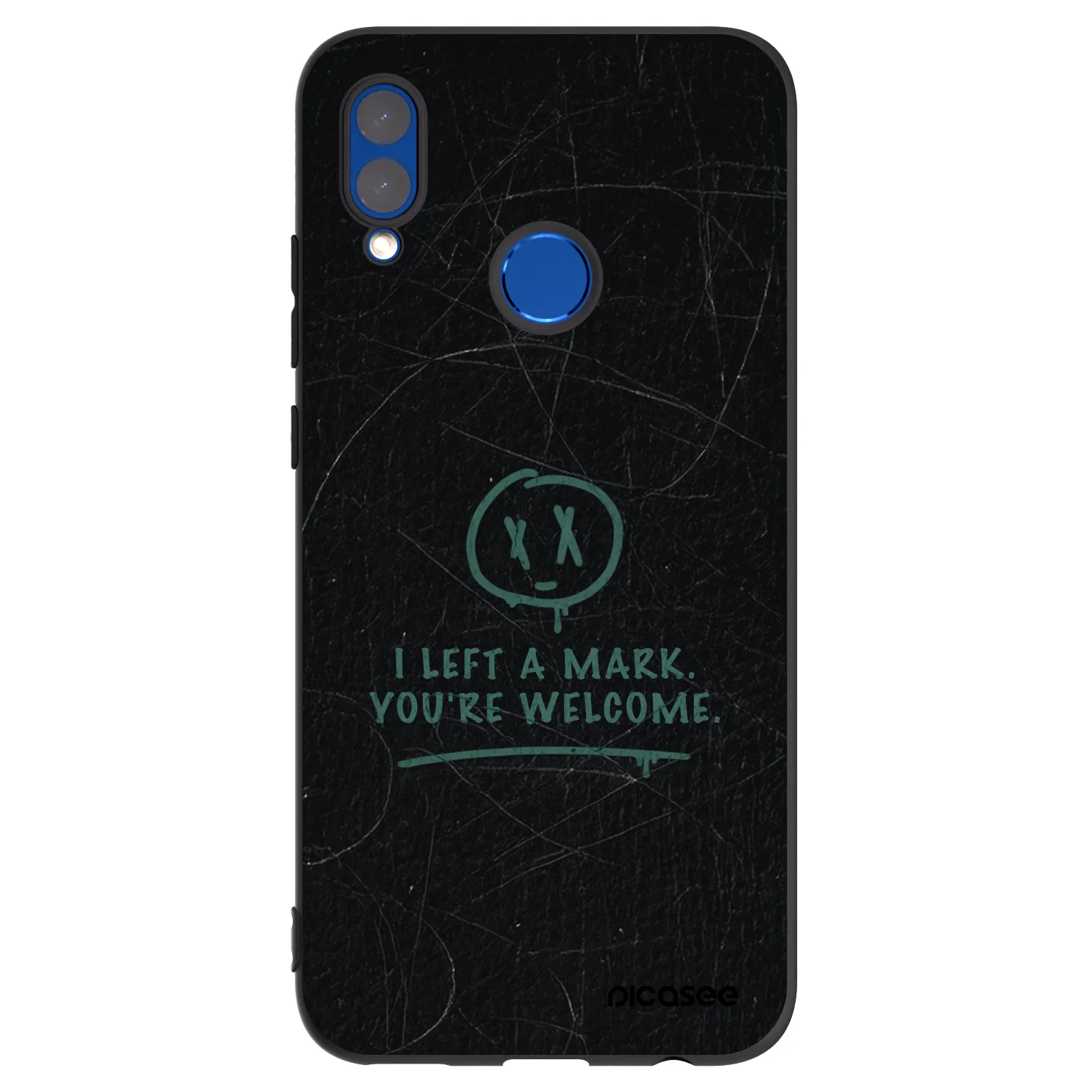 Picasee silikonový černý obal pro Huawei P Smart 2019 - LEFT A MARK