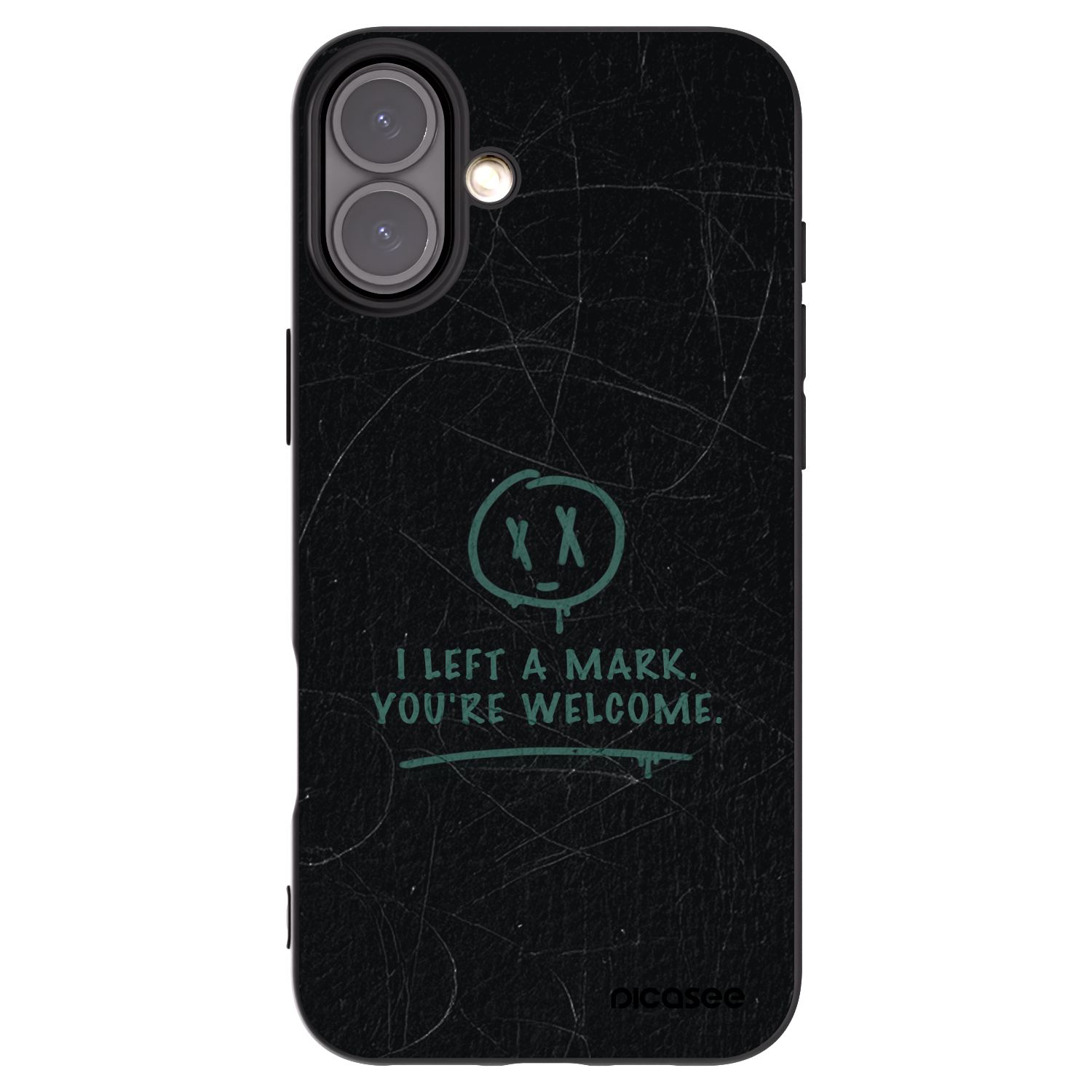 Picasee silikonový černý obal pro Apple iPhone 16 Plus - LEFT A MARK