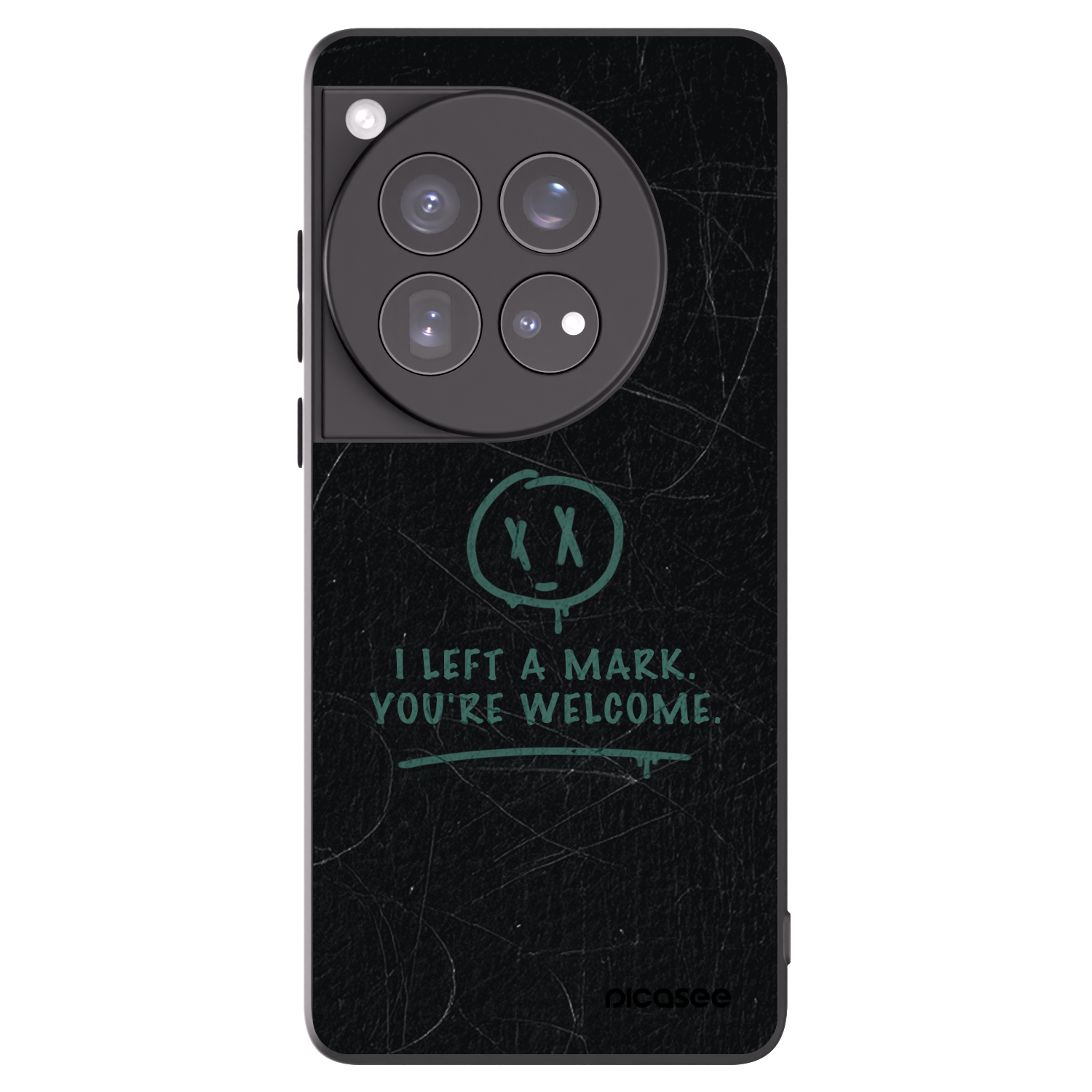 Picasee silikonový černý obal pro OnePlus 12 5G - LEFT A MARK