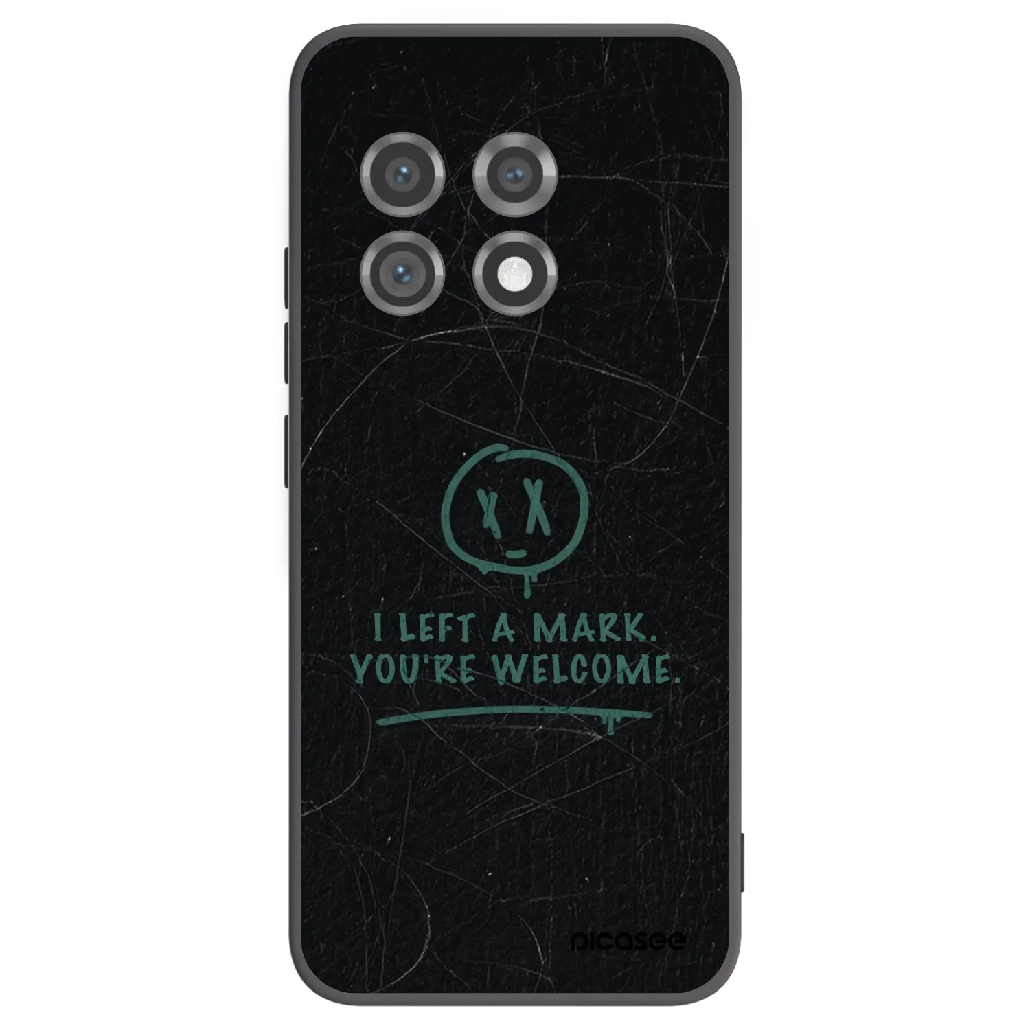 Picasee silikonový černý obal pro OnePlus 11 5G - LEFT A MARK