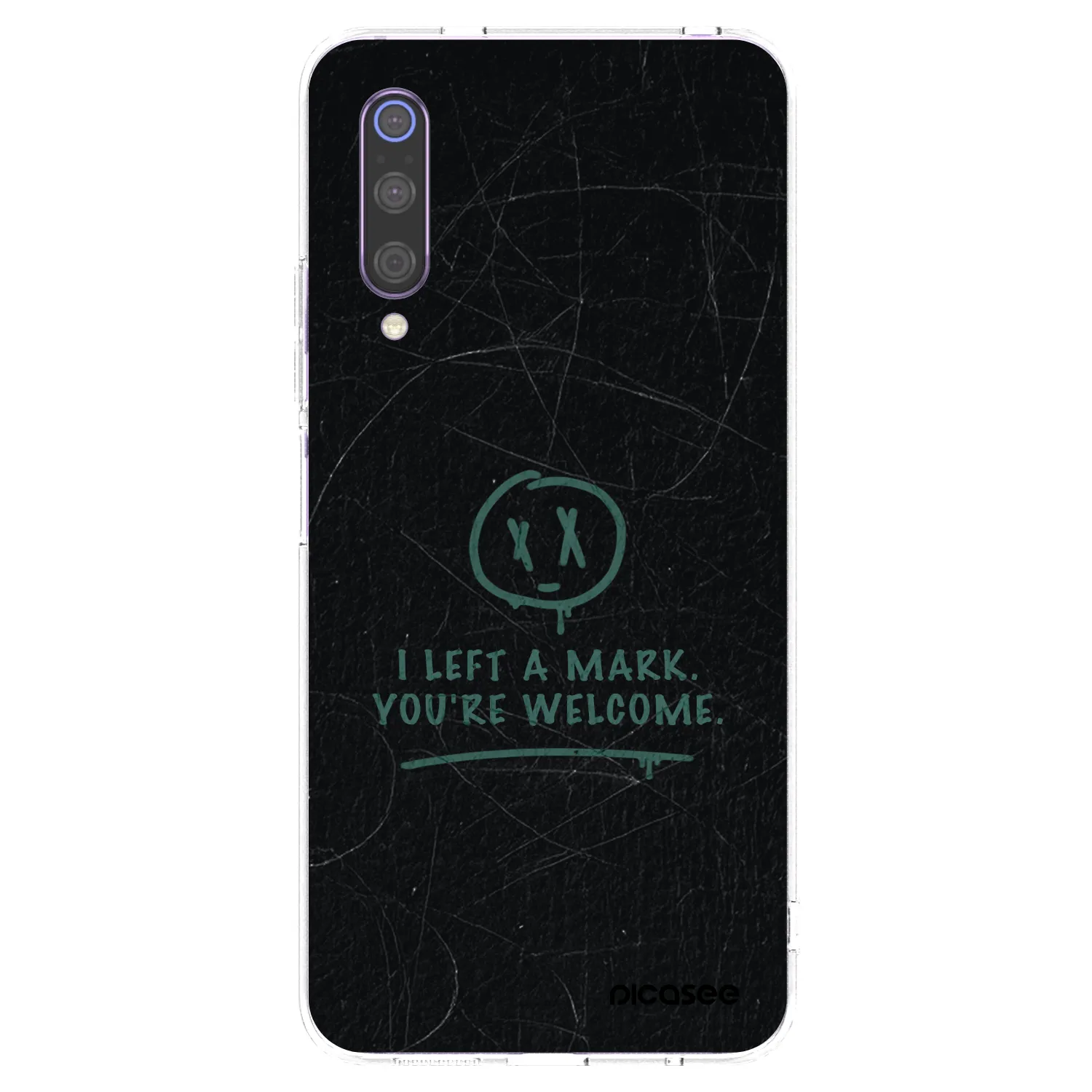 Picasee silikonový průhledný obal pro Xiaomi Mi 9 - LEFT A MARK