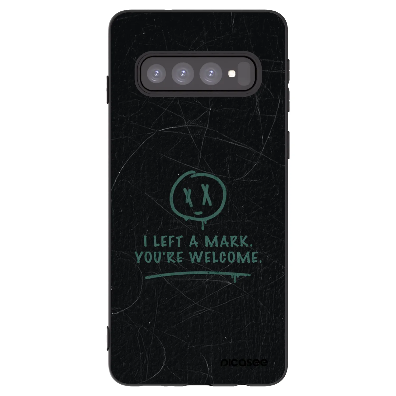 Picasee silikonový černý obal pro Samsung Galaxy S10 G973 - LEFT A MARK
