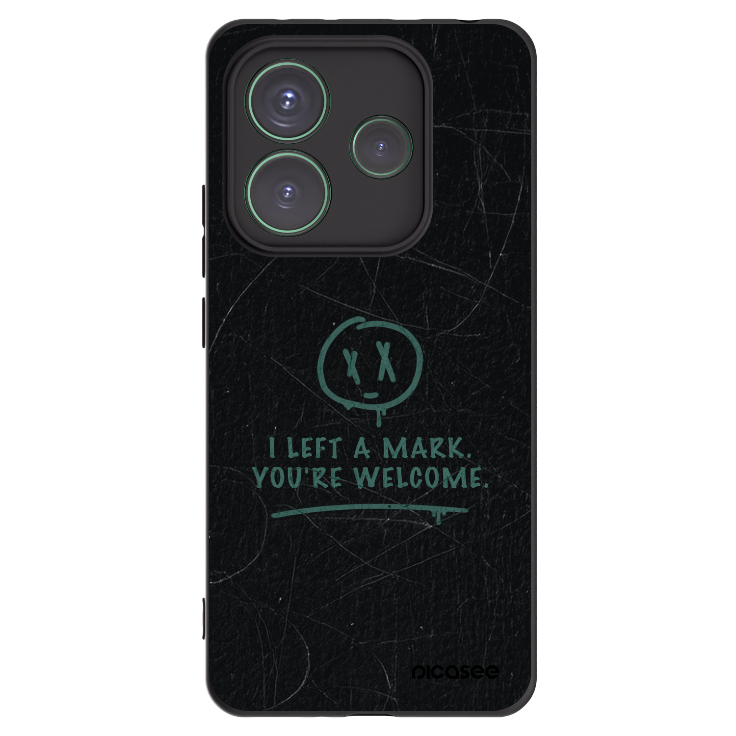 Picasee silikonový černý obal pro Xiaomi Redmi Note 14 5G - LEFT A MARK