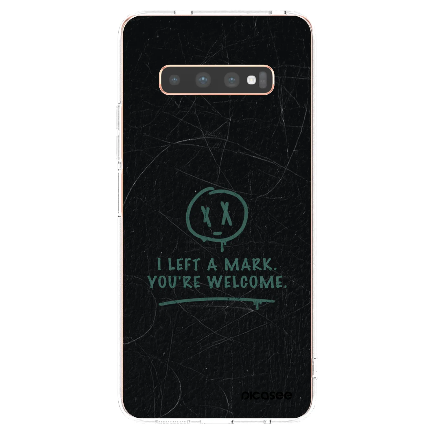 Picasee silikonový průhledný obal pro Samsung Galaxy S10 Plus G975 - LEFT A MARK