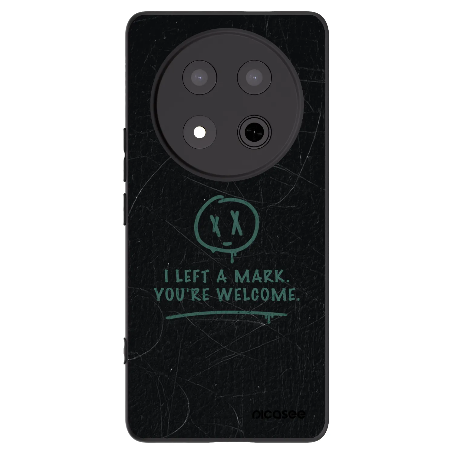 Picasee silikonový černý obal pro Honor Magic7 Lite 5G - LEFT A MARK