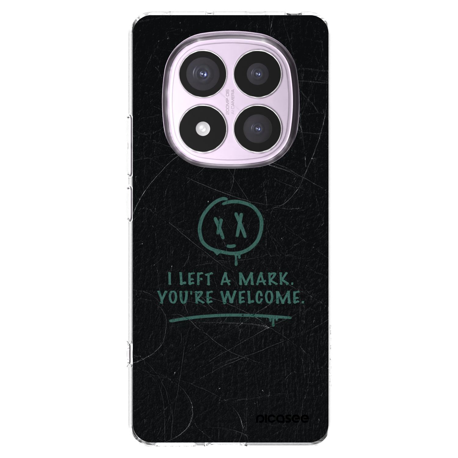 Picasee silikonový průhledný obal pro Xiaomi Redmi Note 14 Pro 4G - LEFT A MARK