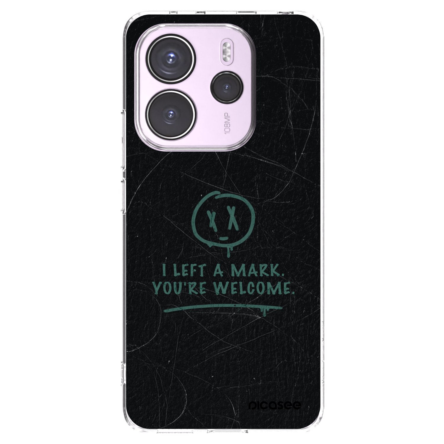 Picasee silikonový průhledný obal pro Xiaomi Redmi Note 14 4G - LEFT A MARK