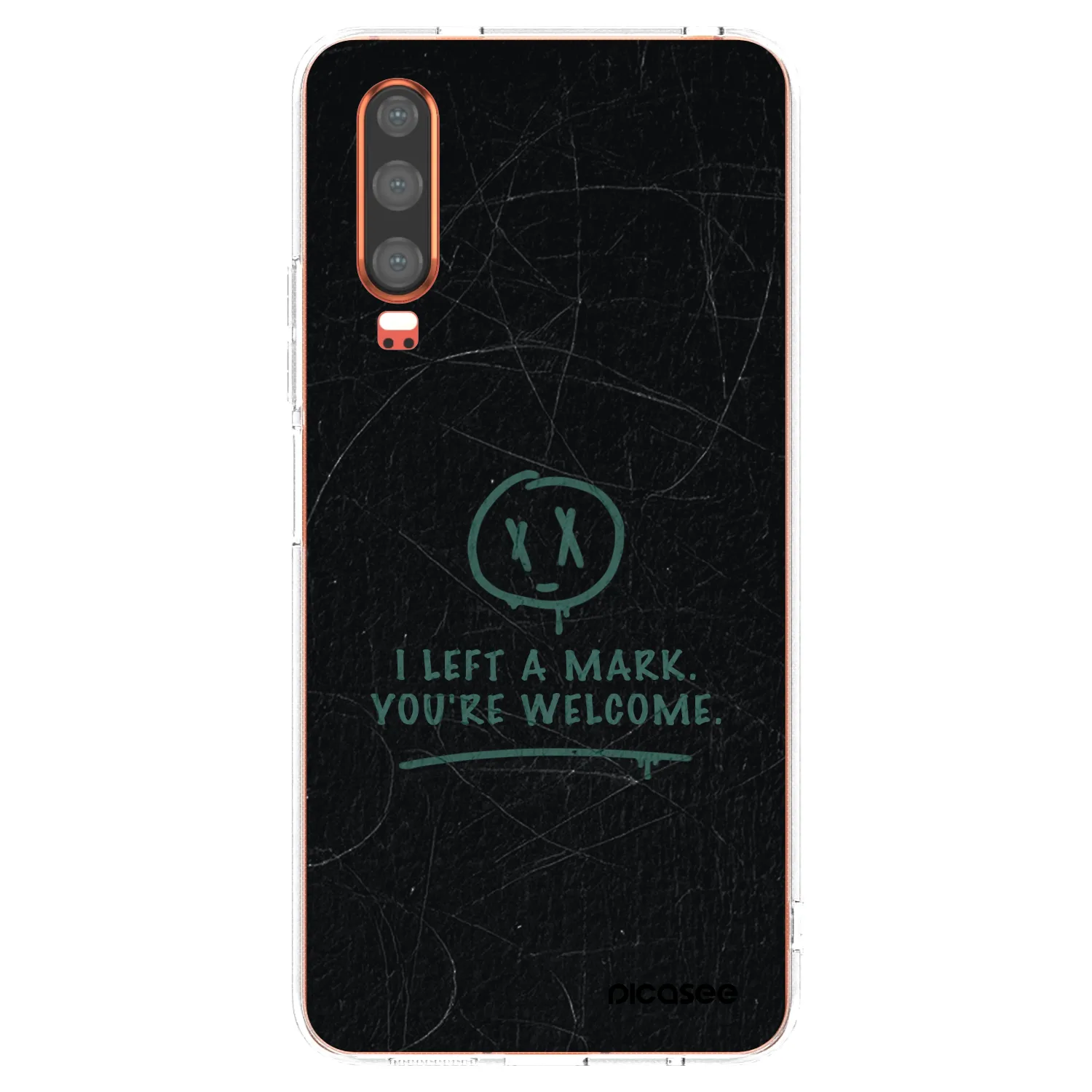 Picasee silikonový průhledný obal pro Huawei P30 - LEFT A MARK