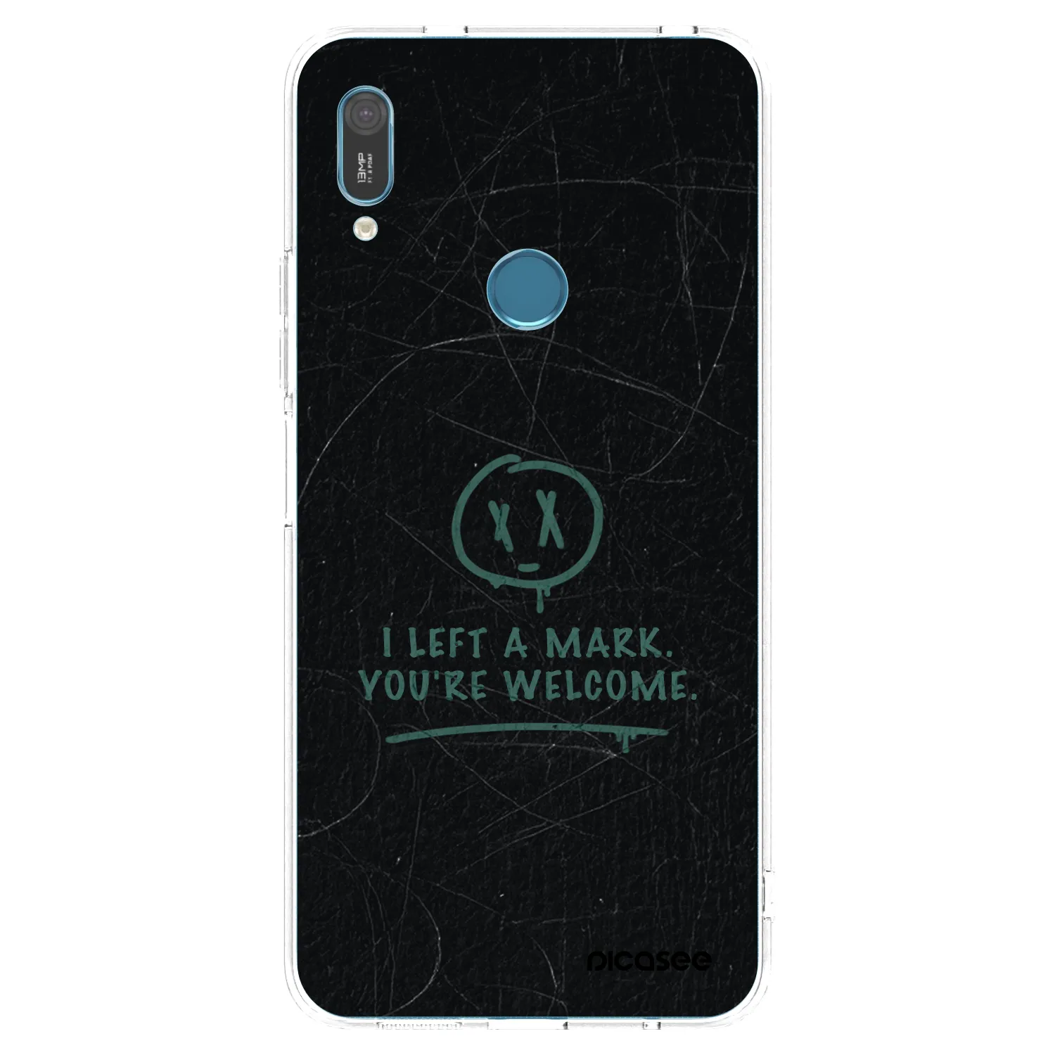Picasee silikonový průhledný obal pro Huawei Y6 2019 - LEFT A MARK