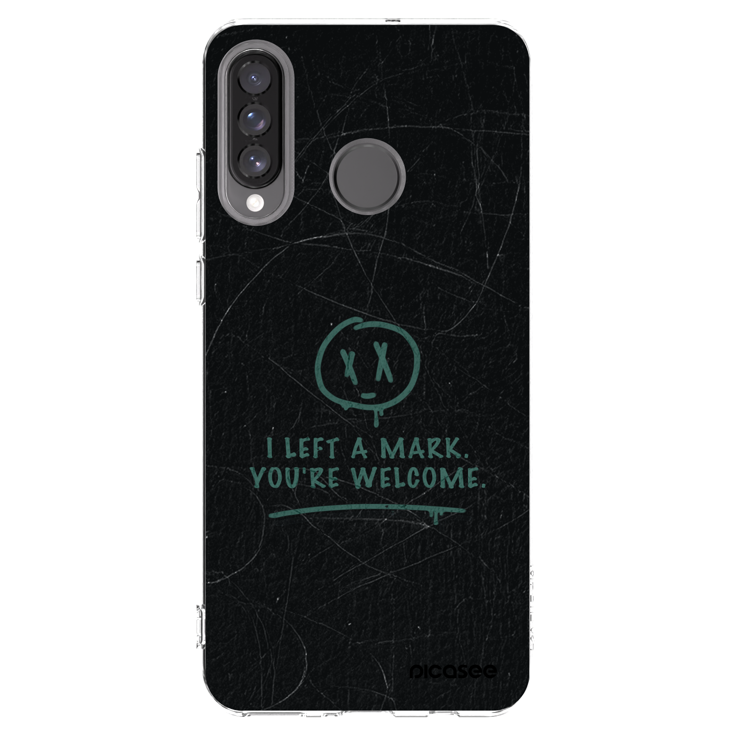 Picasee silikonový průhledný obal pro Huawei P30 Lite - LEFT A MARK