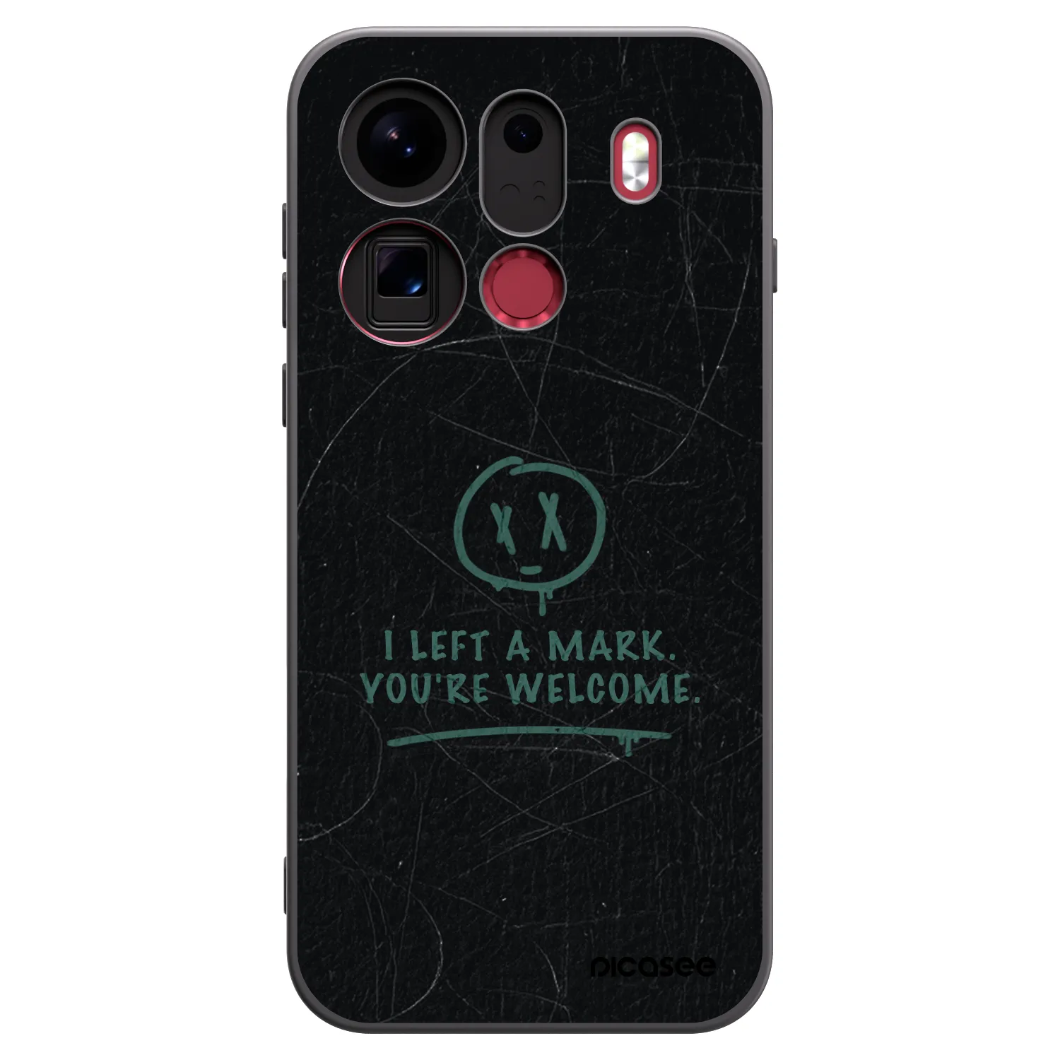 Picasee silikonový černý obal pro OPPO Find X9 Pro - LEFT A MARK