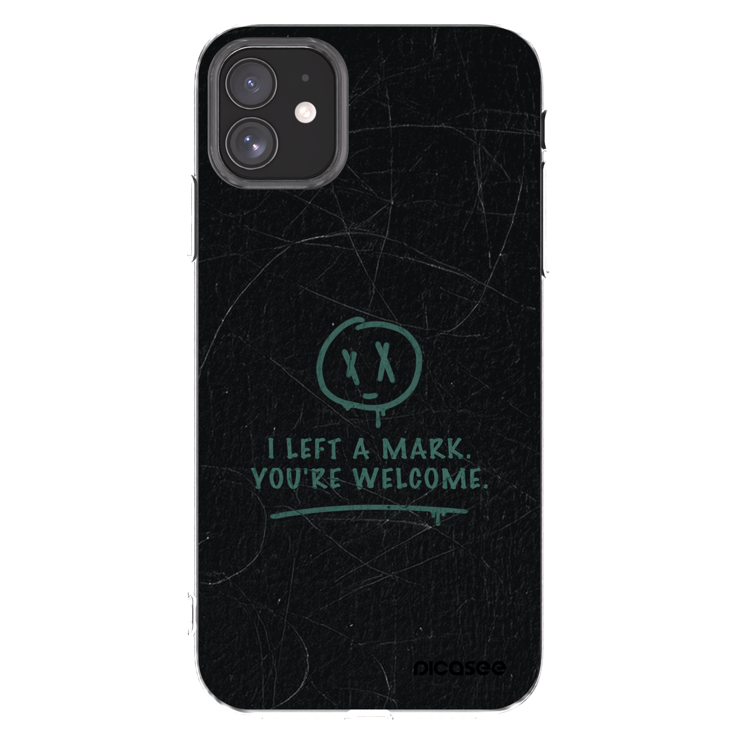 Picasee silikonový průhledný obal pro Apple iPhone 11 - LEFT A MARK